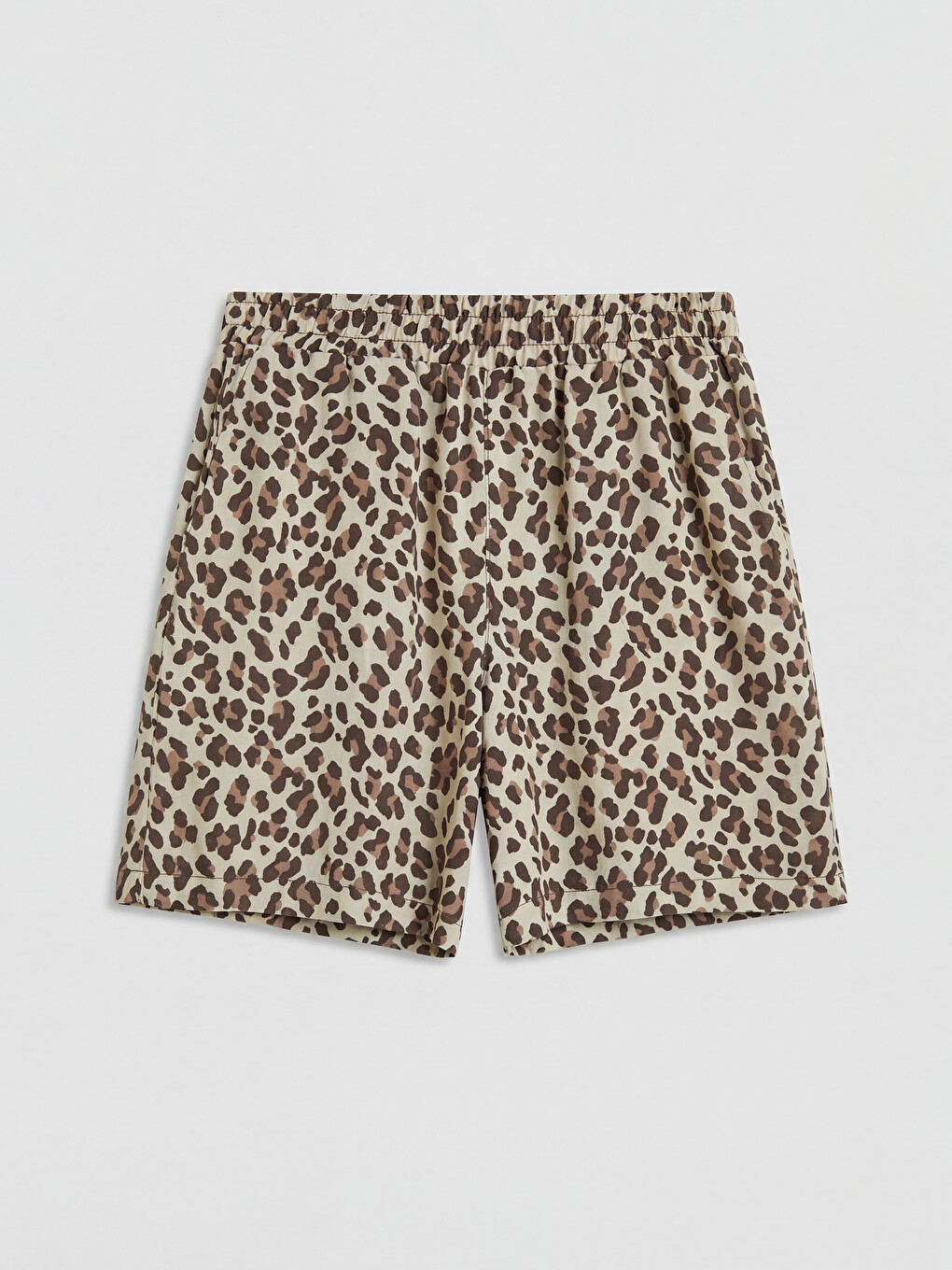 Pantaloni scurți cu Imprimeu Leopard pentru Femei-3