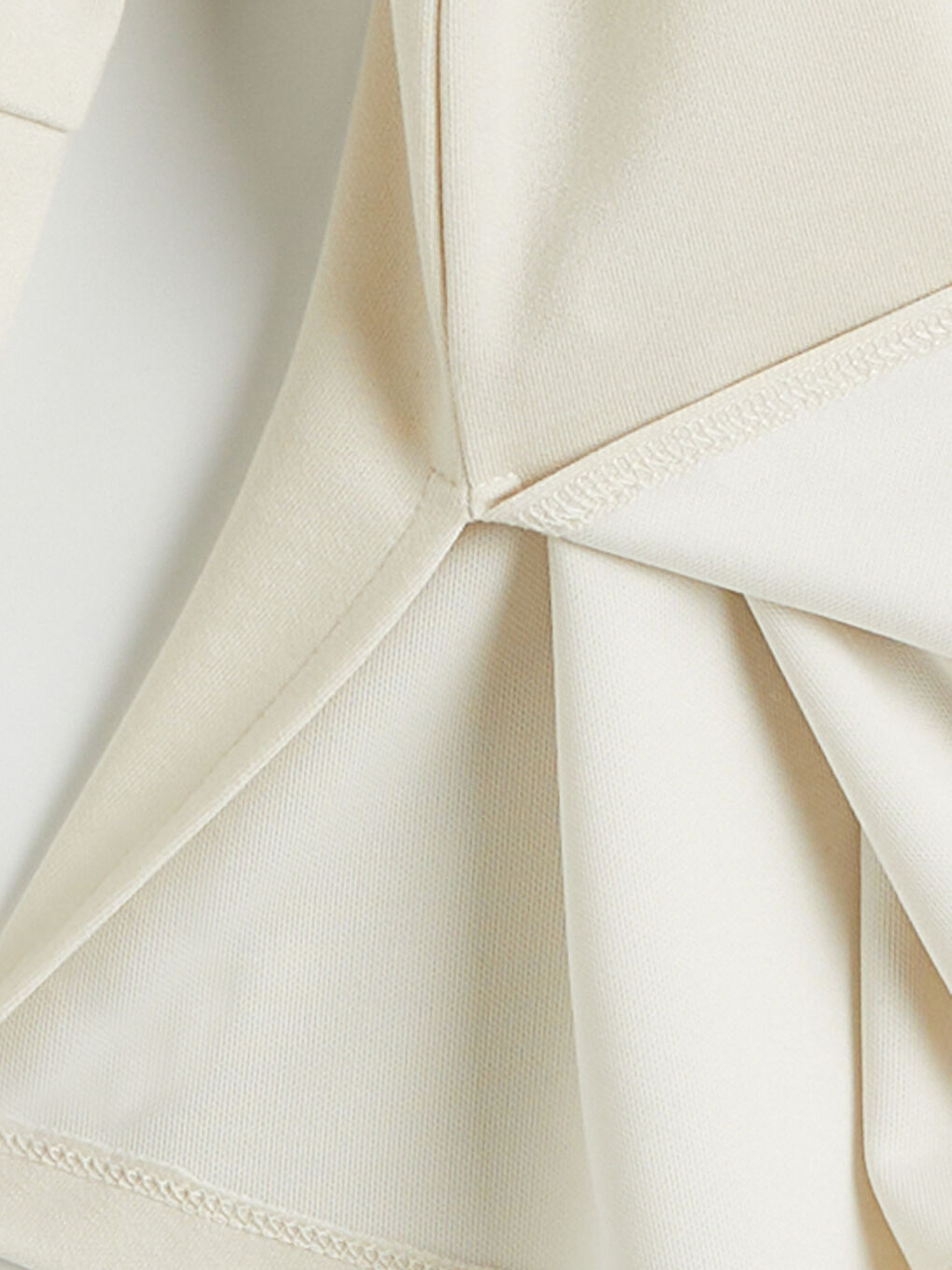 Bej Kuşaklı Soft Touch Kadın Sweatshirt Tunik-6