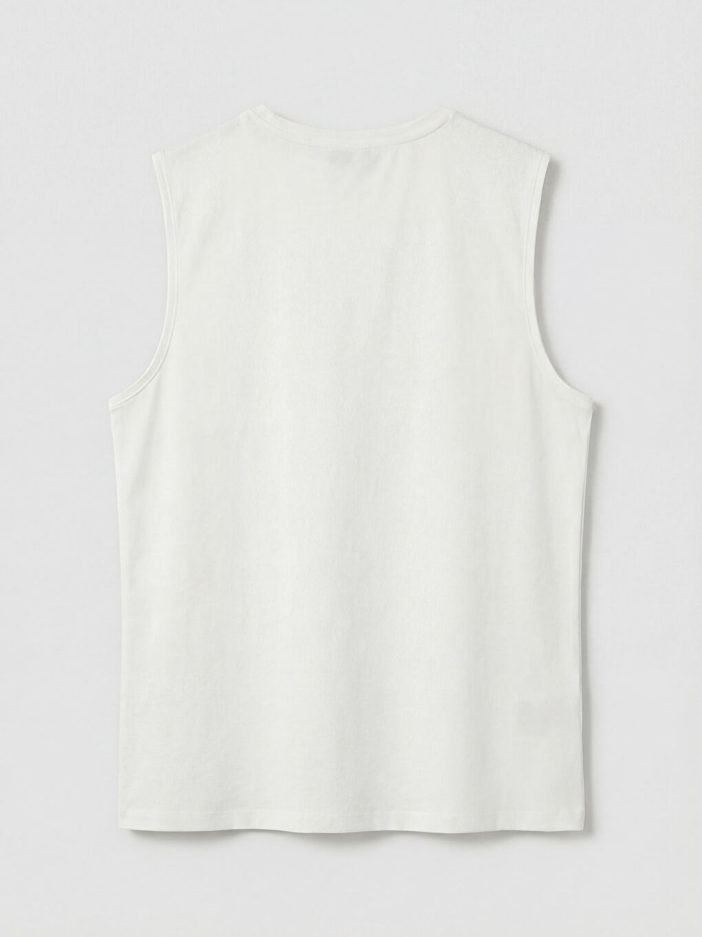 Ekru Bisiklet Yaka Taşlı Atlet-2