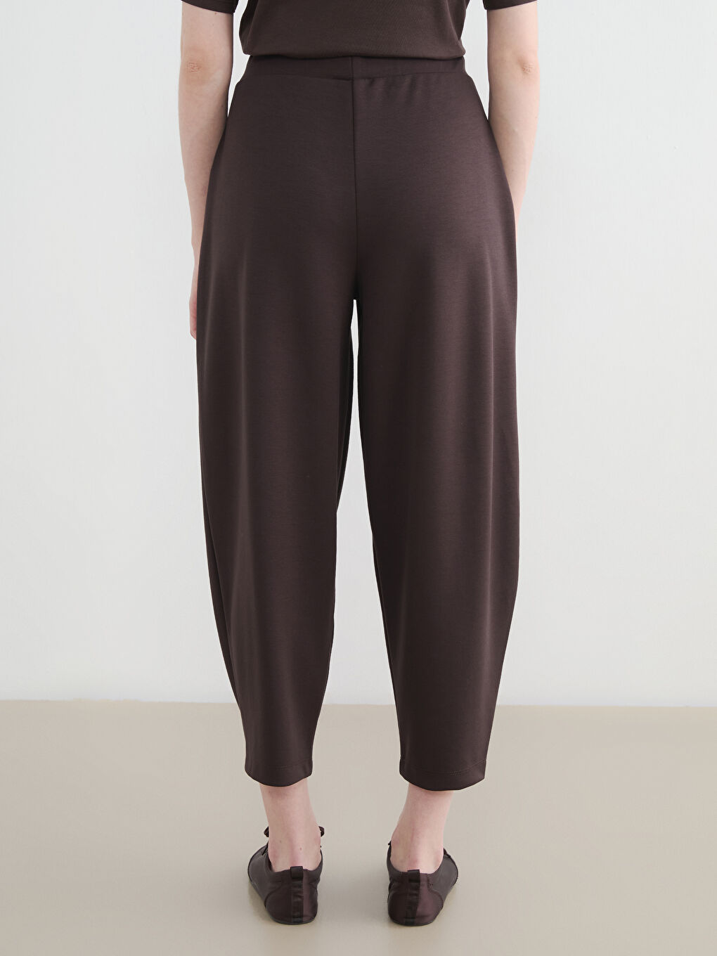 Kahverengi Soft Touch Kadın Eşofman Altı-3