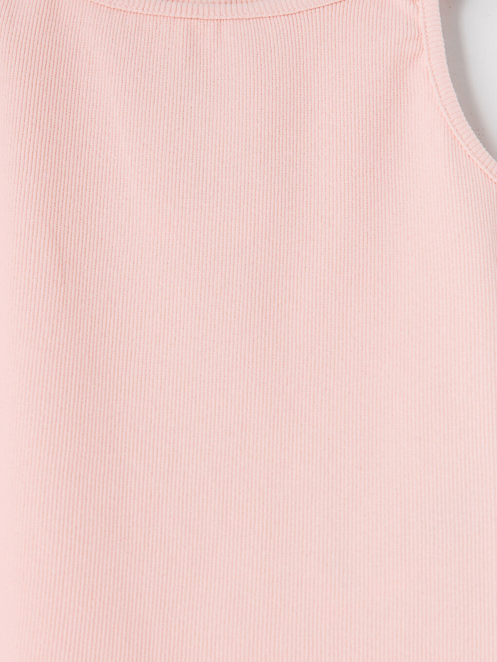 U Neck Double Strappy Ribbed Girls' Tank Top-2