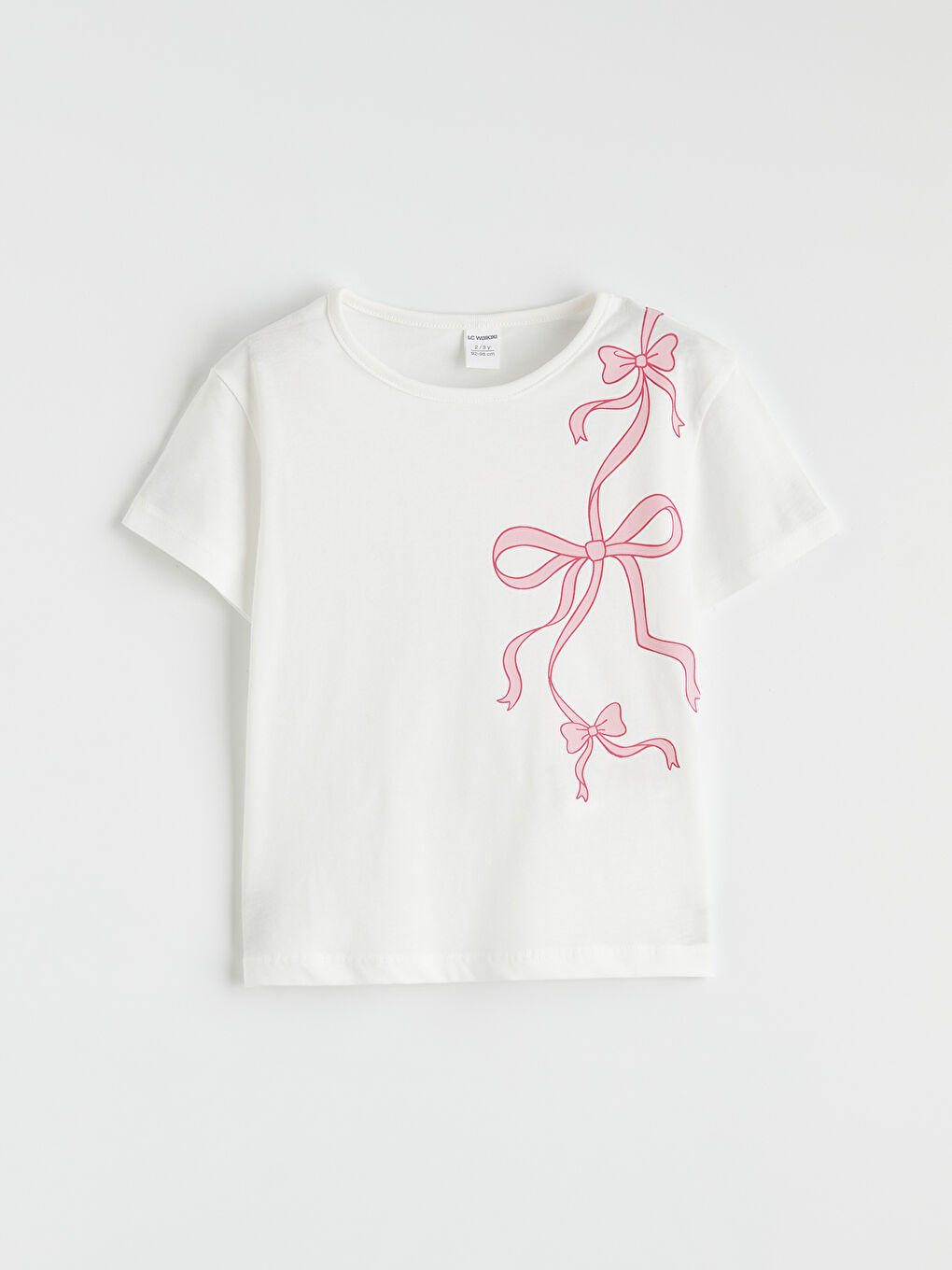 Pembe Fiyonk Baskılı Kız Çocuk Tişört ve Şort-1