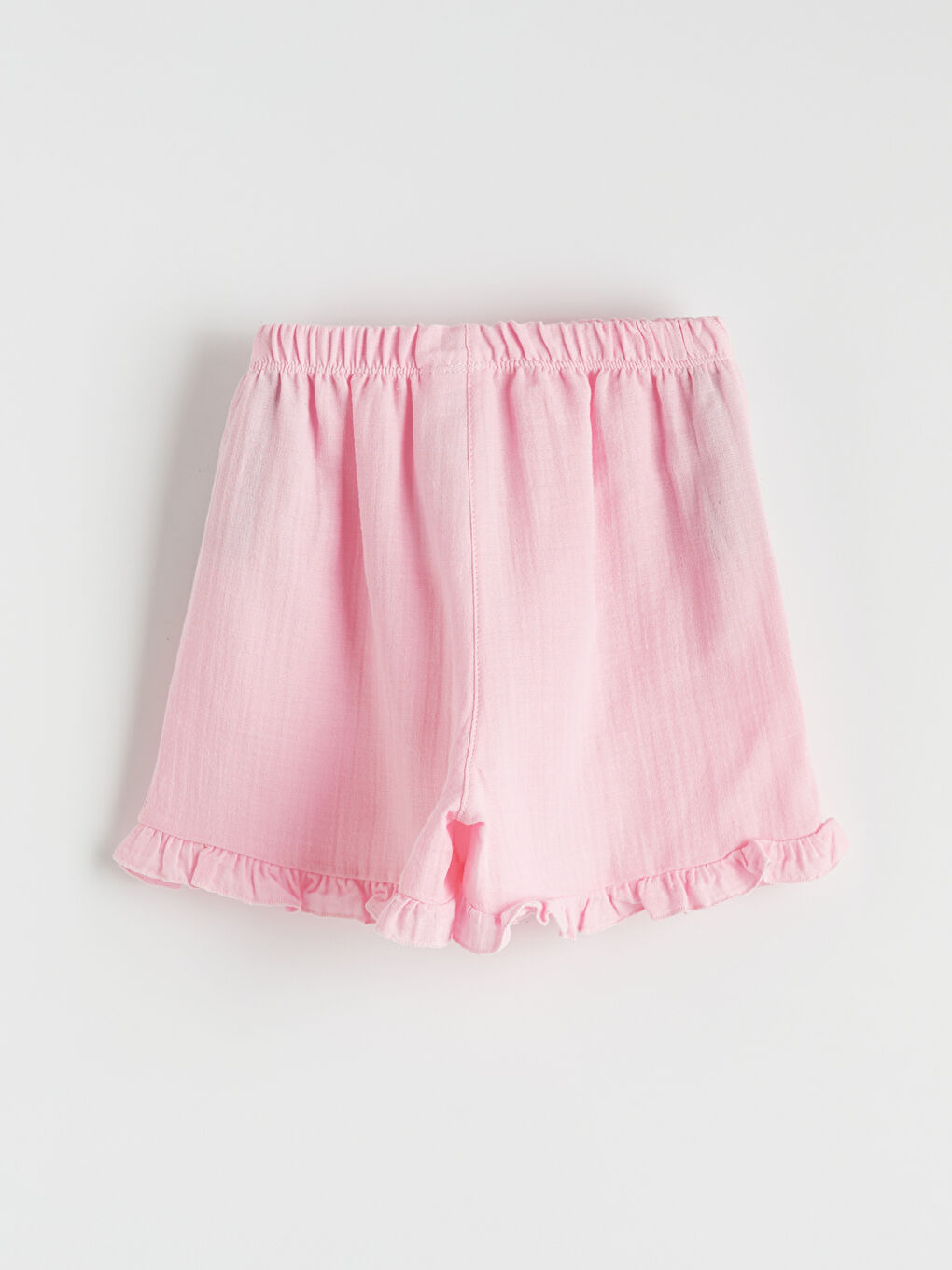 Pembe Fiyonk Baskılı Kız Çocuk Tişört ve Şort-4