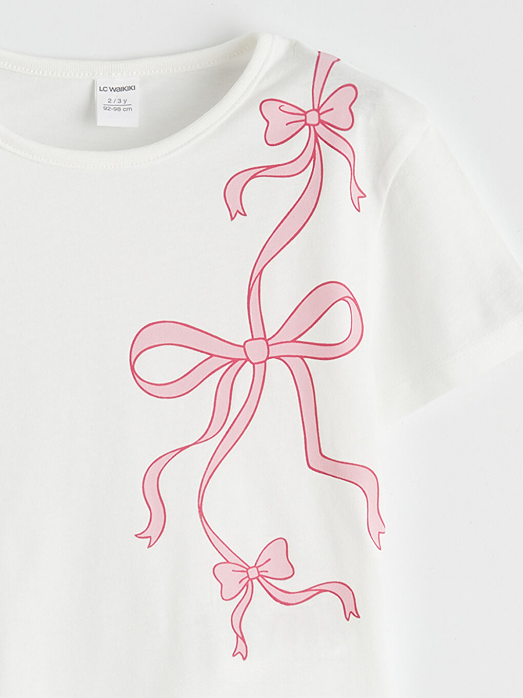 Pembe Fiyonk Baskılı Kız Çocuk Tişört ve Şort-5