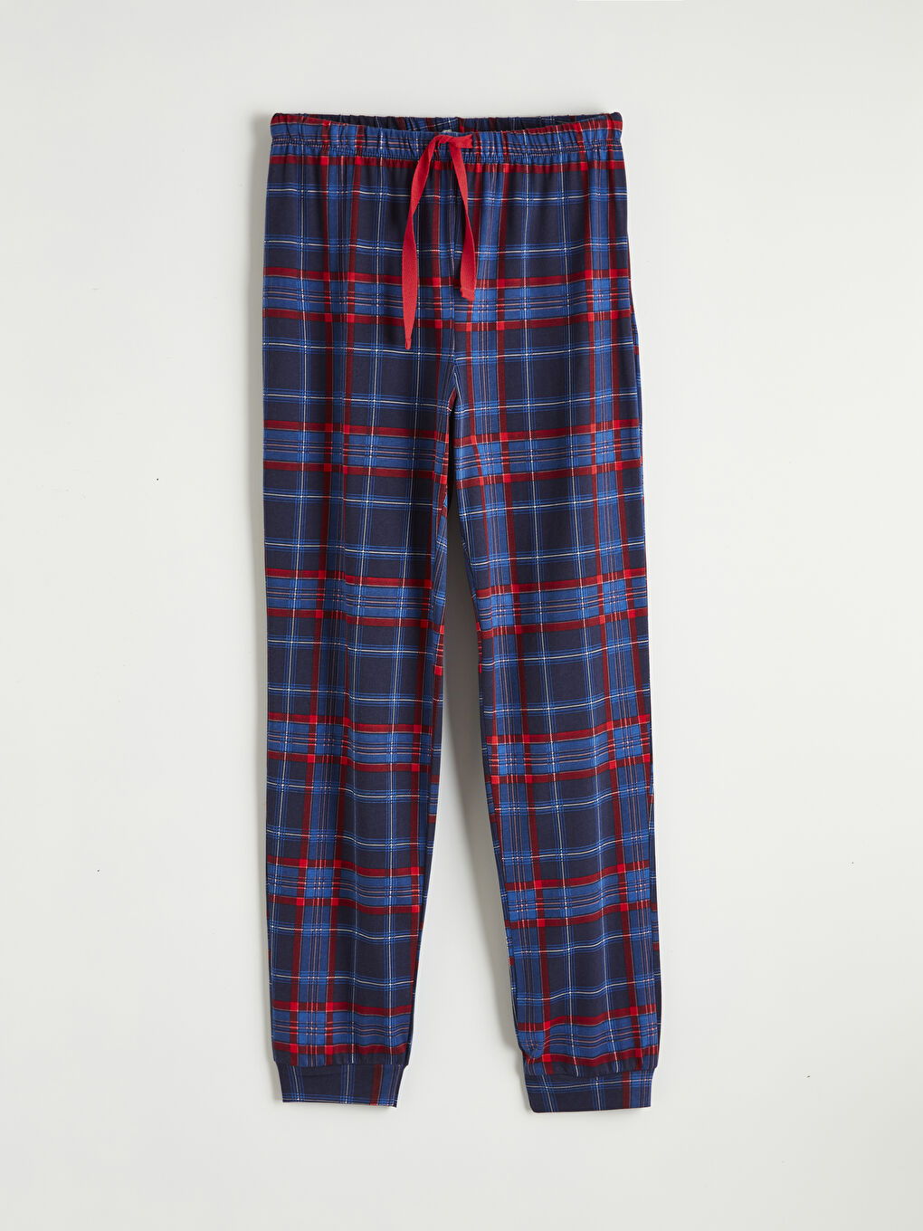 Lacivert Bisiklet Yaka Fiyonk Nakışlı Kadın Pijama Takım-3