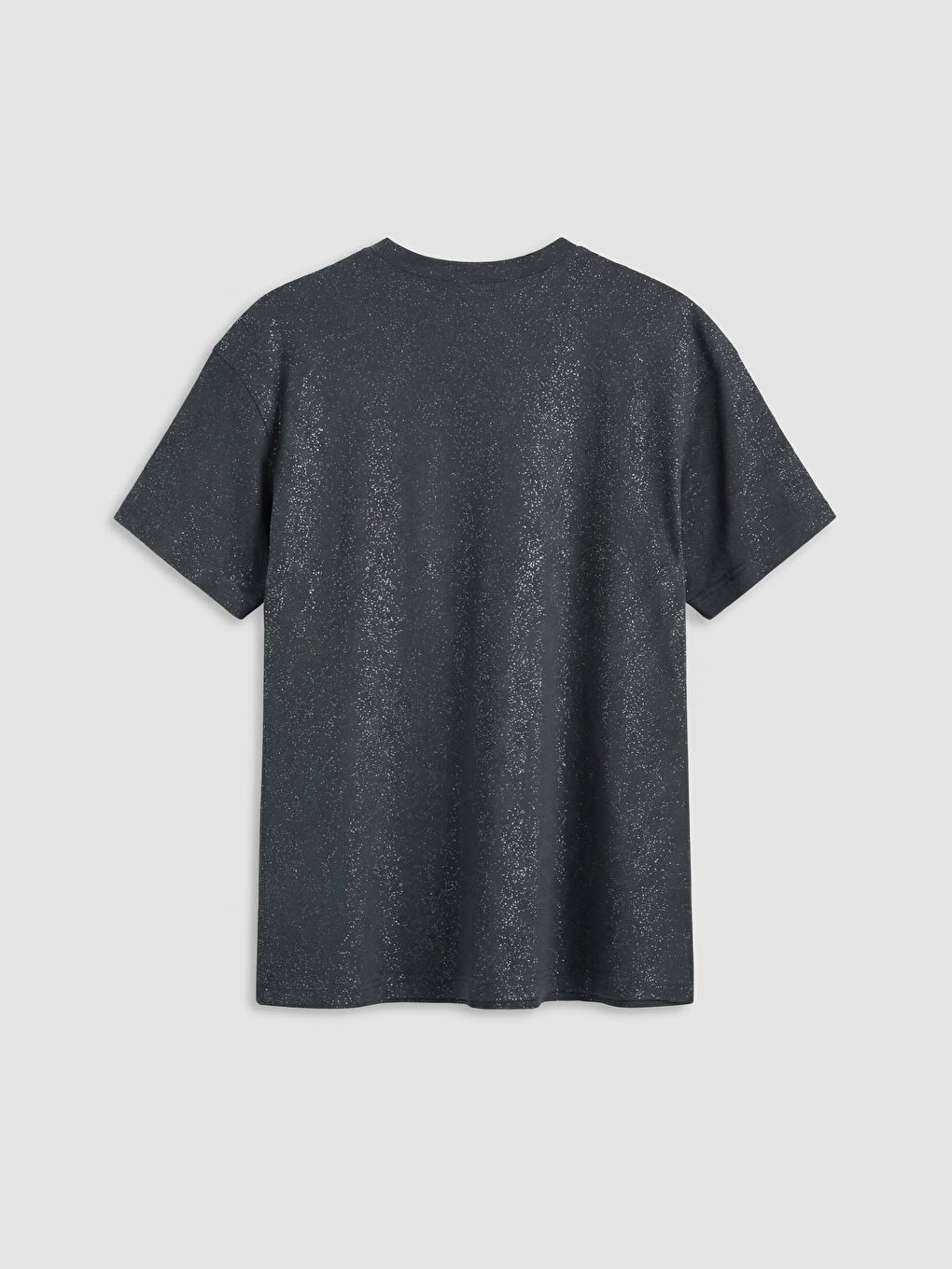 Antrasit Bisiklet Yaka Desenli Bluz-1