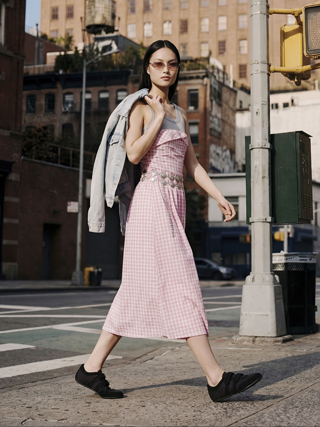 Mavi Gömlek Yaka Kadın Jean Ceket	-3