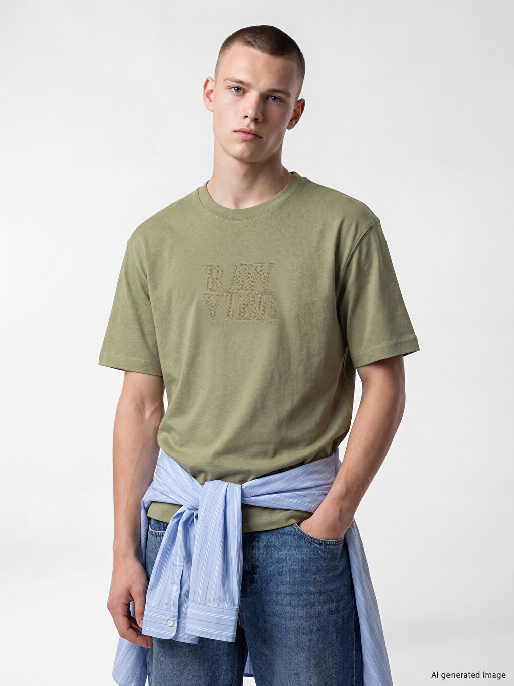 Mashkull Jeshil T-shirt