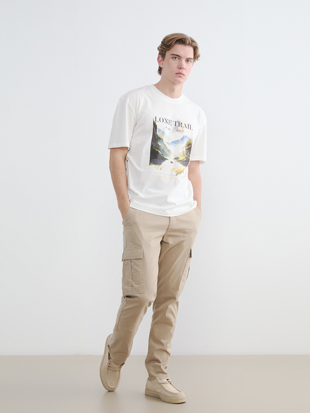Crew Neck Montana Printed Men's T-shirt-1