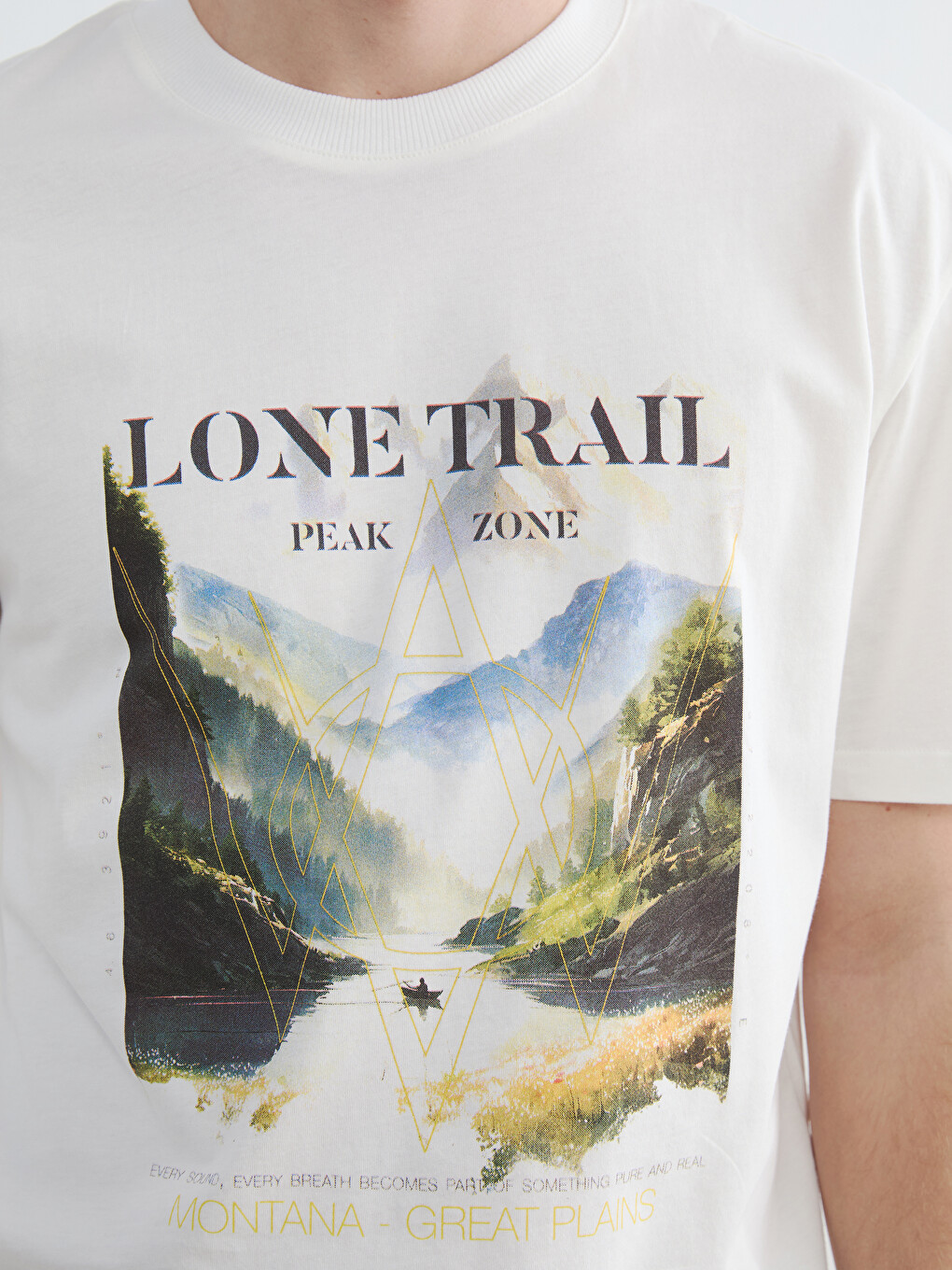 Crew Neck Montana Printed Men's T-shirt-2