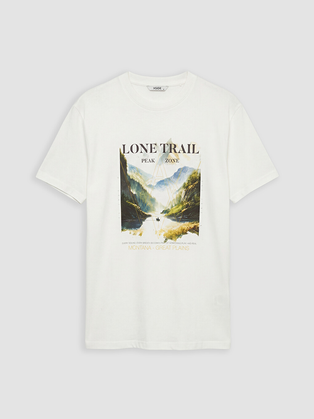 Crew Neck Montana Printed Men's T-shirt-4