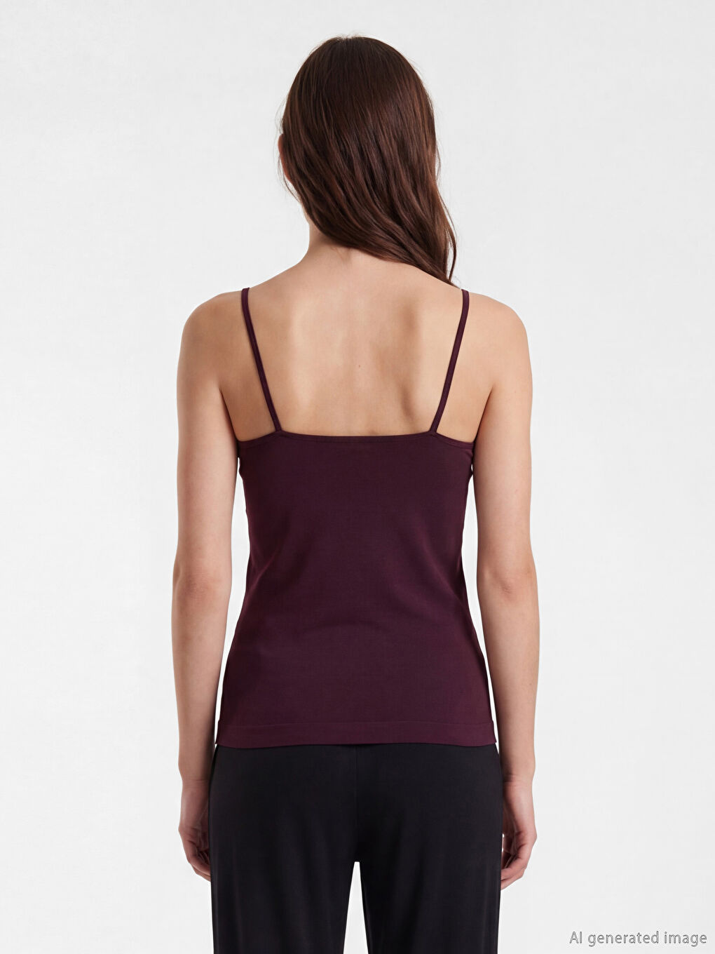 U Neck Strappy Women's Vest-2