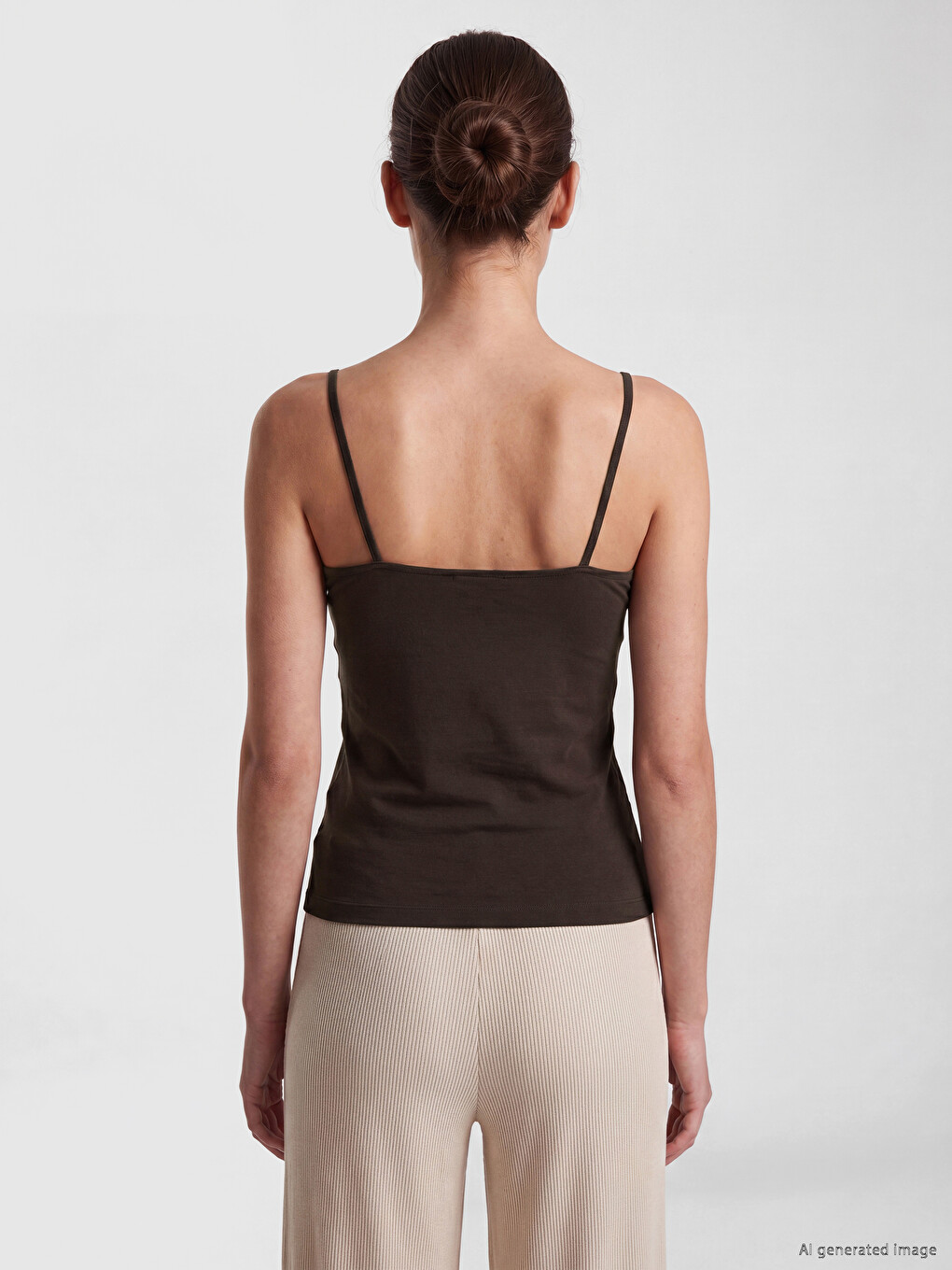 U Neck Strappy Women's Vest-3