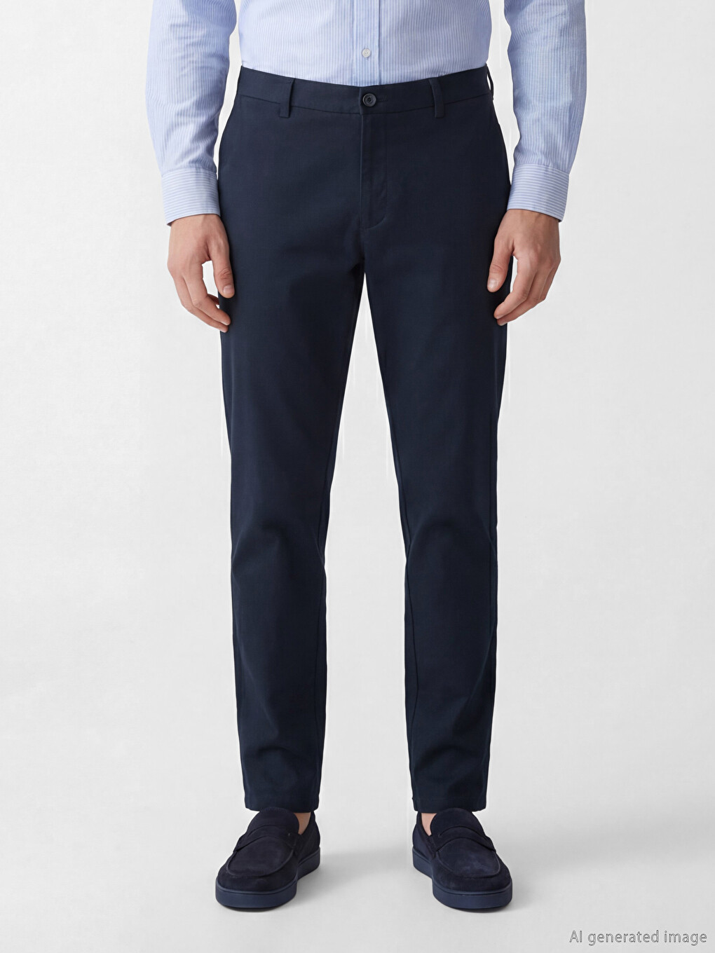 Regular Fit Gabardine Men's Trousers-2