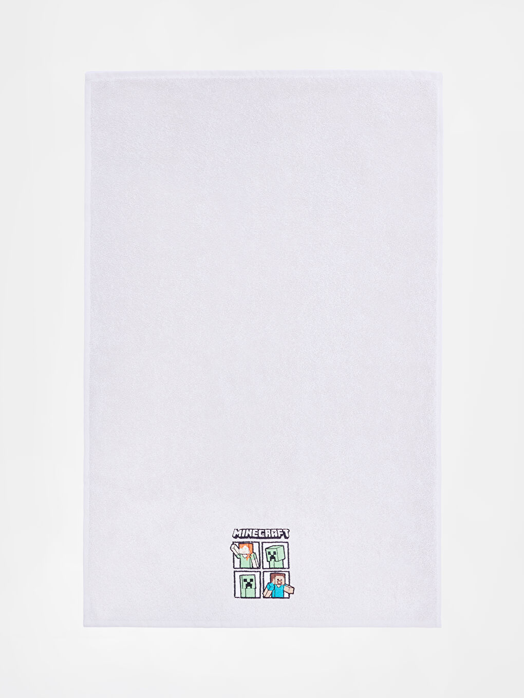 Gri Minecraft Nakışlı Yüz Havlusu 50x80 cm-3