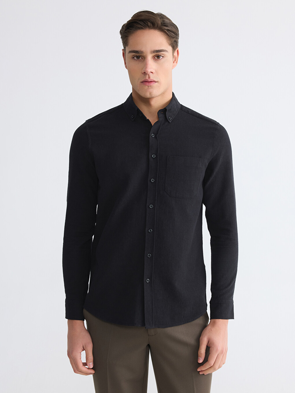 Regular Fit Dobby Men's Shirt