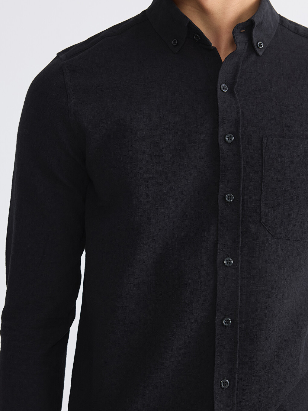 Regular Fit Dobby Men's Shirt-2