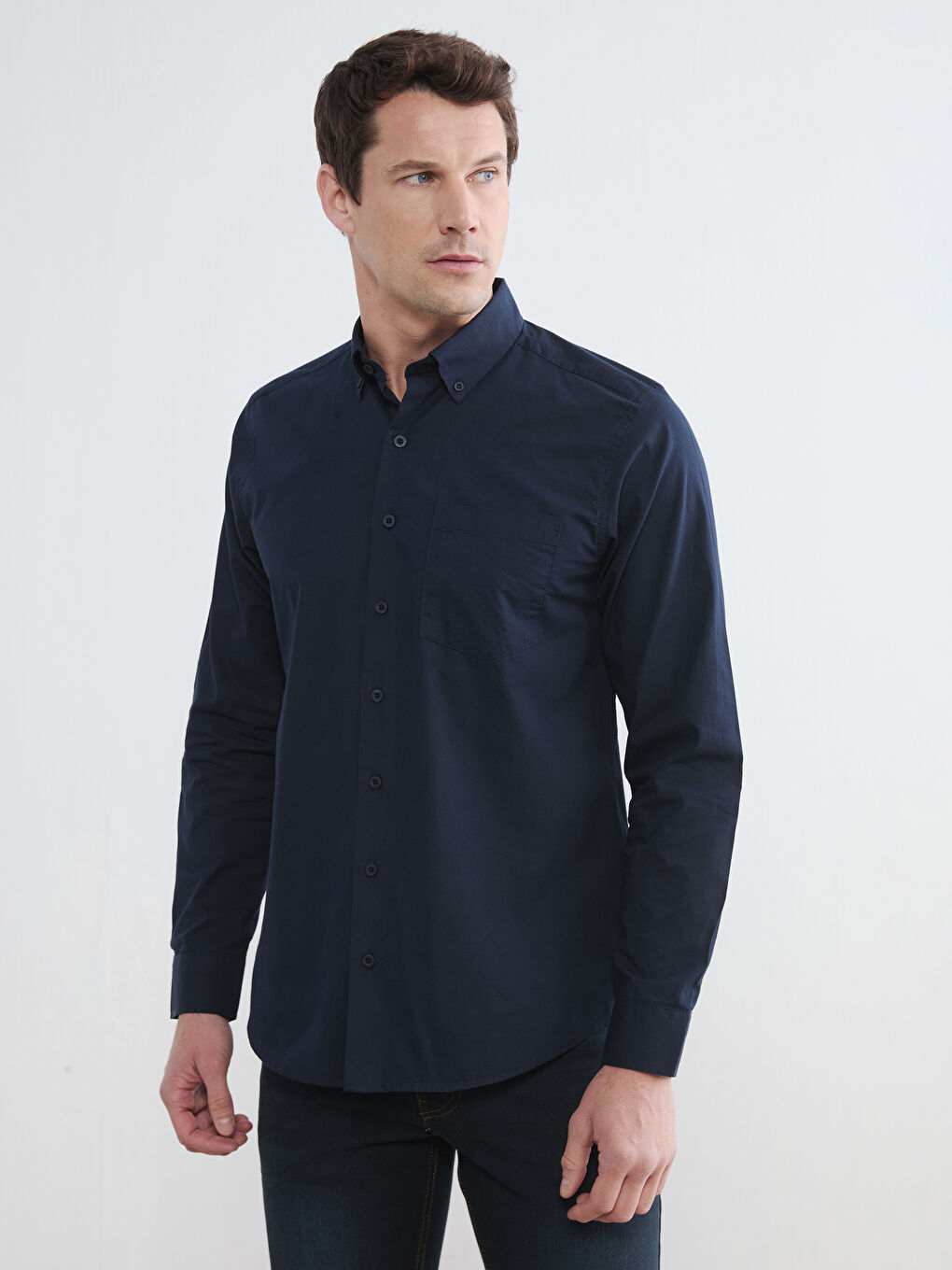 Mavi Regular Fit Poplin Erkek Gömlek