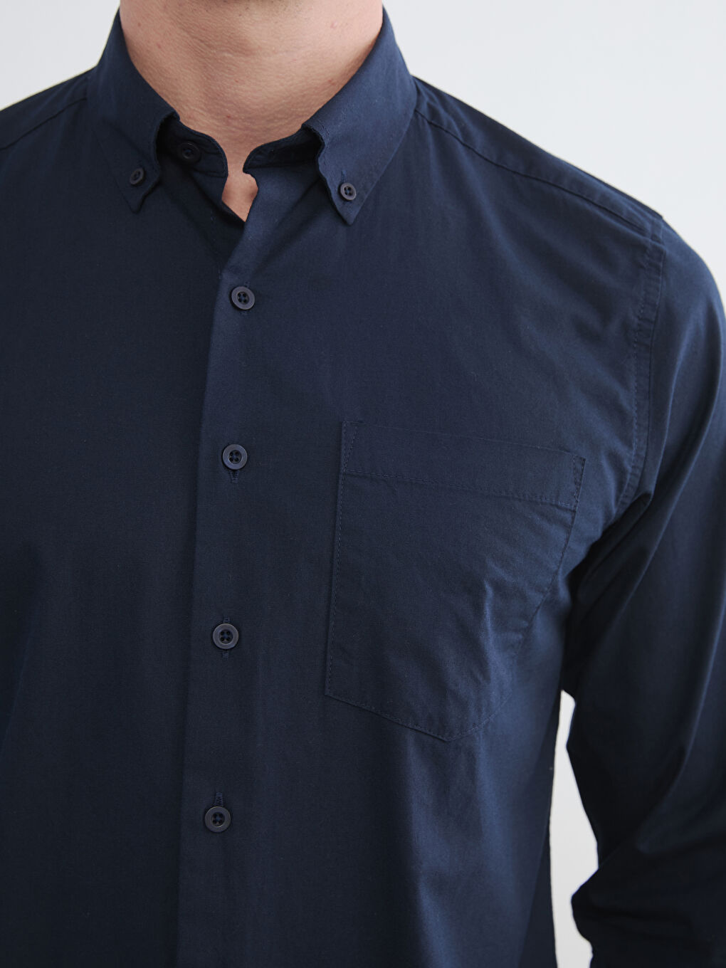 Mavi Regular Fit Poplin Erkek Gömlek-2