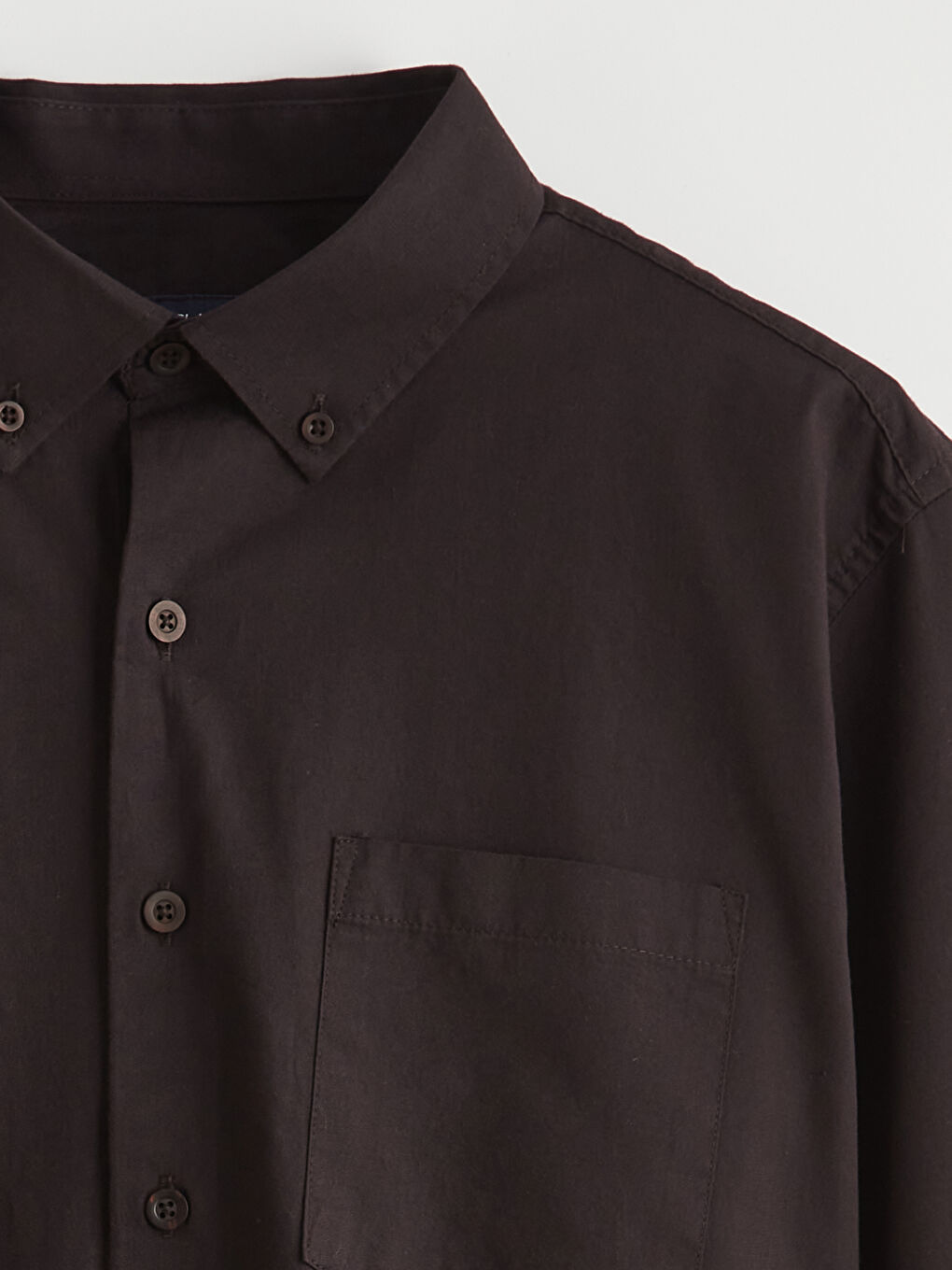 Kahverengi Regular Fit Poplin Erkek Gömlek-1