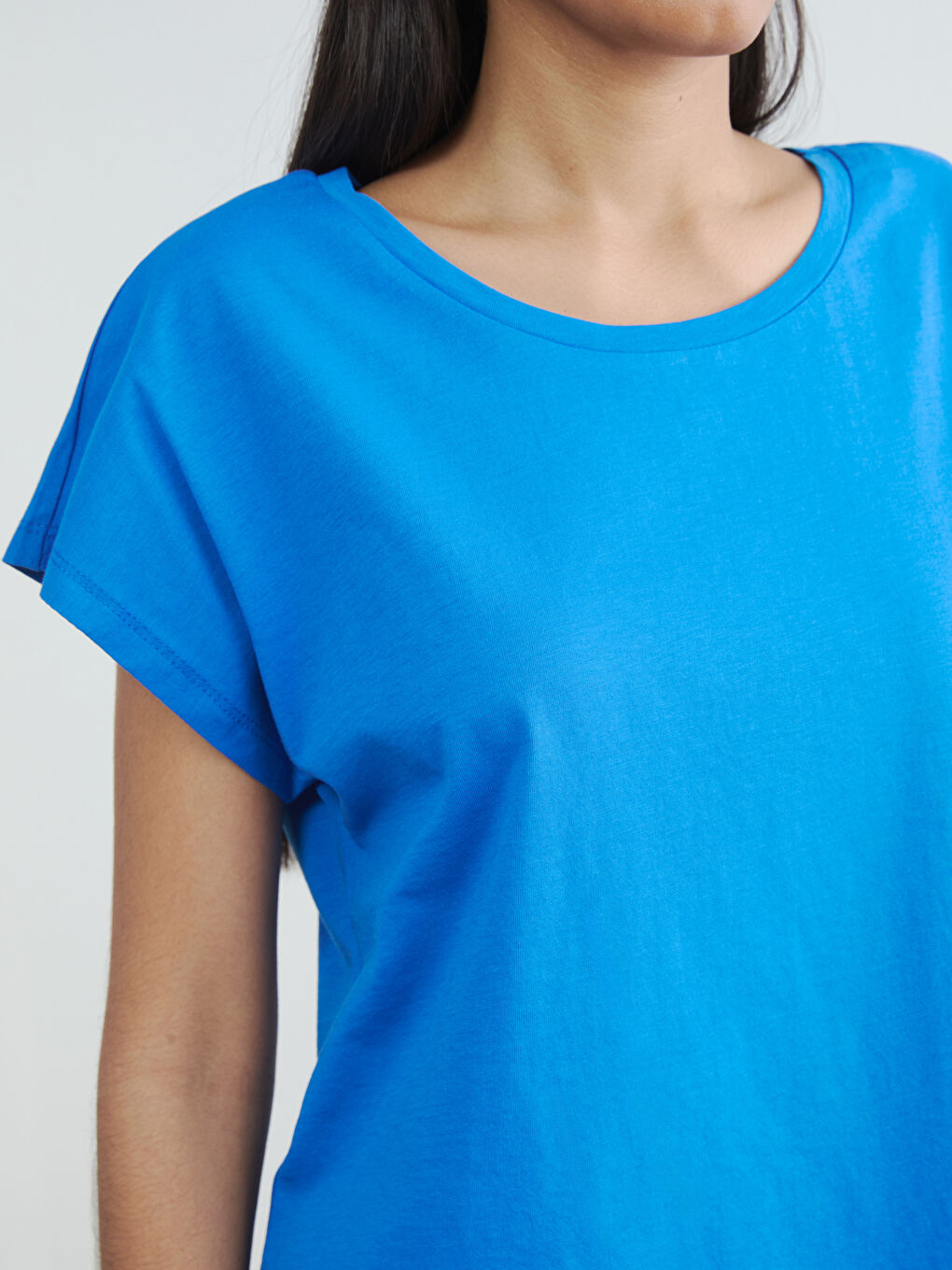 Mavi Bisiklet Yaka Kadın Tişört-2