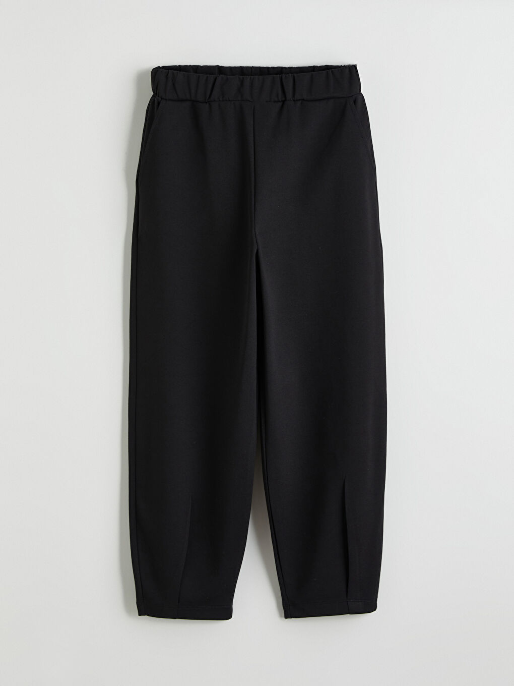 Siyah Beli Lastikli Kadın Eşofman Altı-4