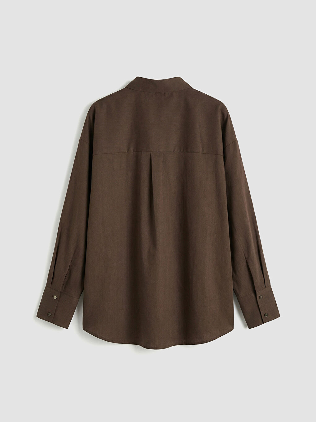 Kahverengi Kadın Gömlek Tunik-1