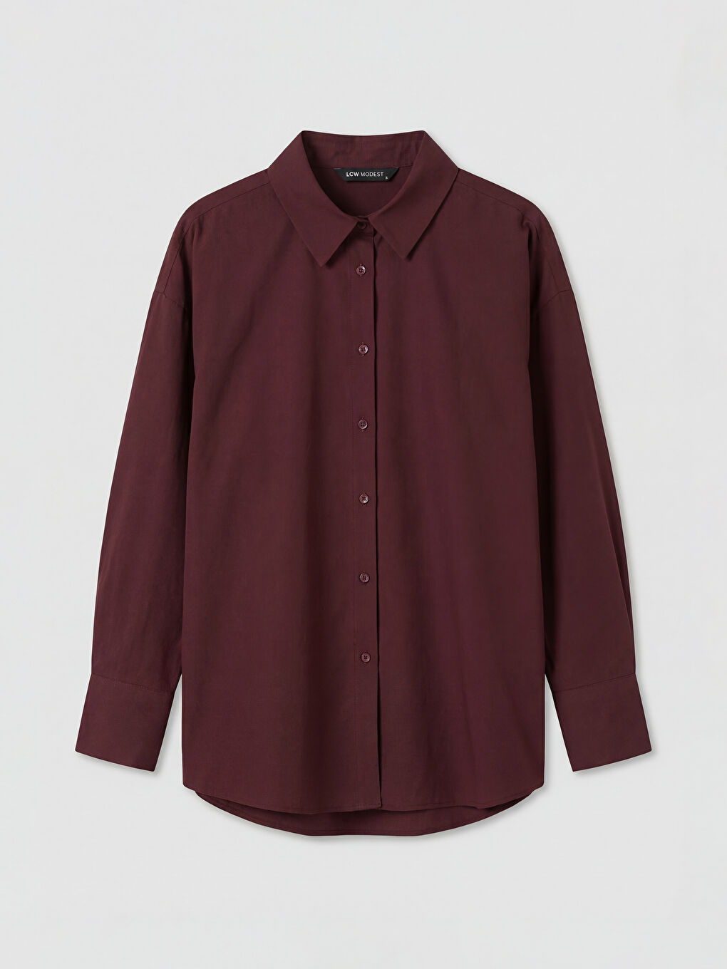 Bordo Kadın Gömlek Tunik