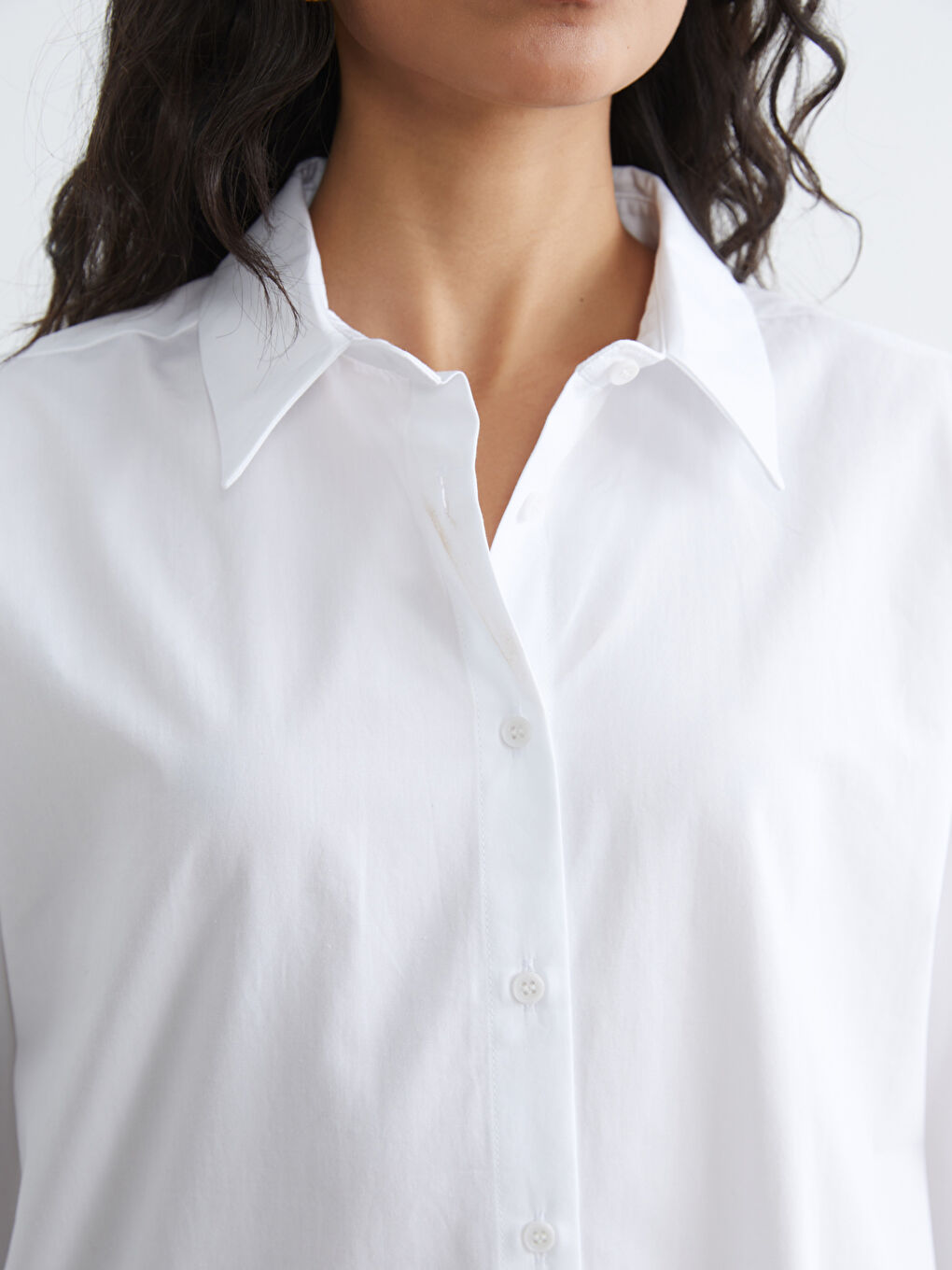 Beyaz Kadın Gömlek Tunik-2