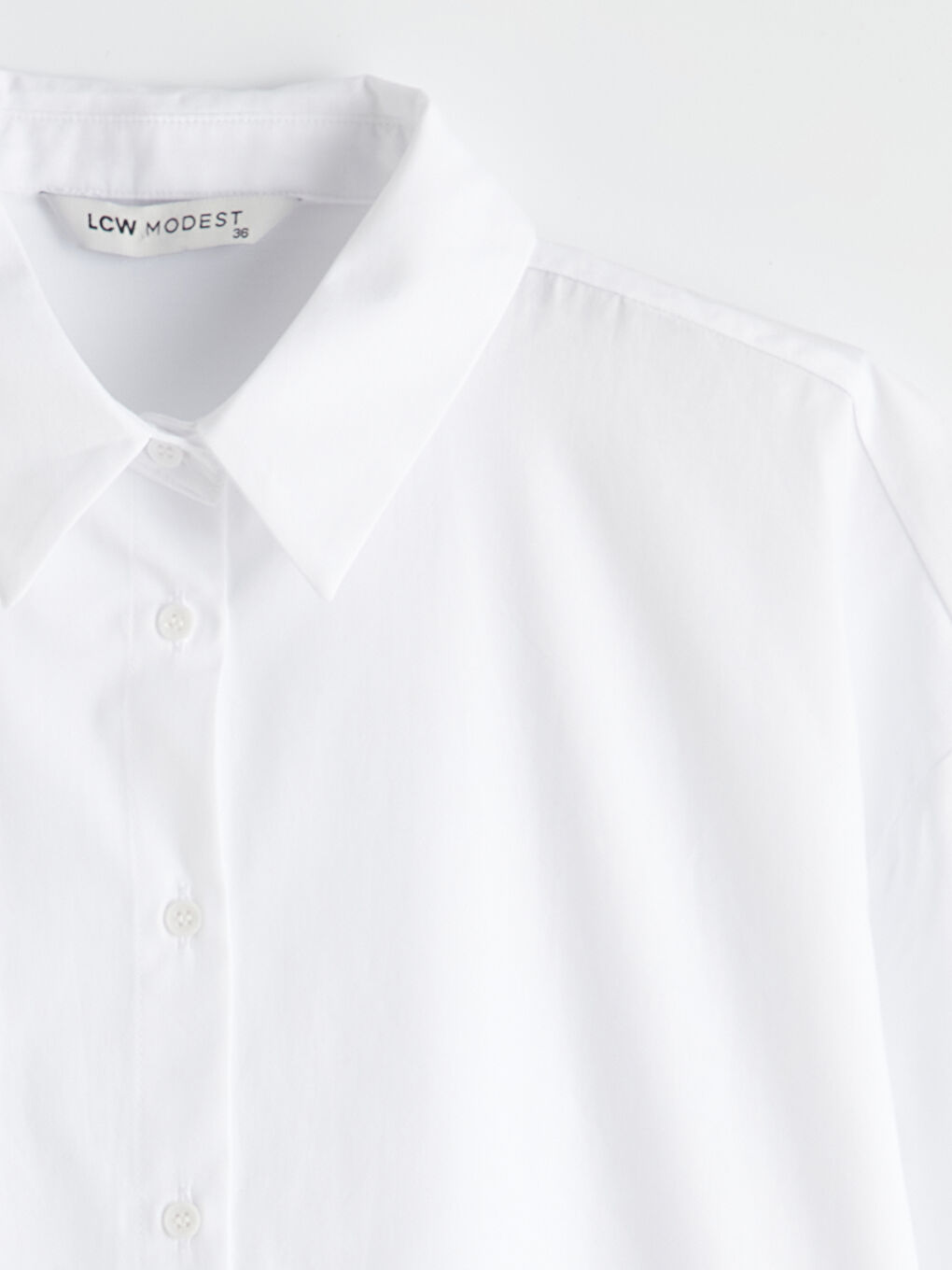 Beyaz Kadın Gömlek Tunik-5