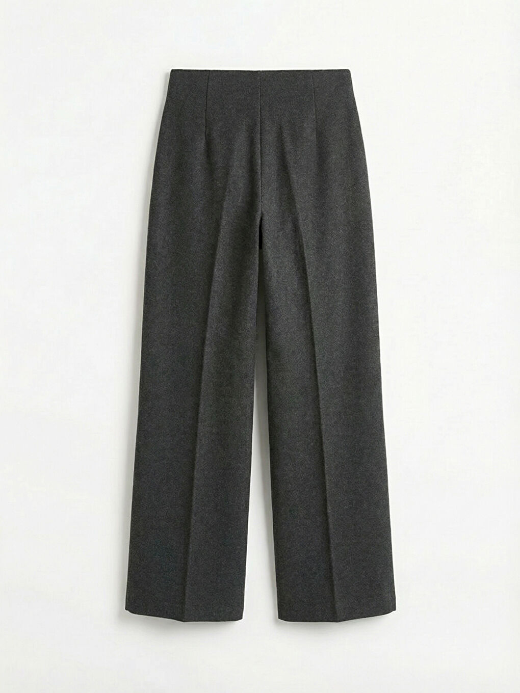 Antrasit Beli Lastikli Geniş Paça Kadın Pantolon	-5