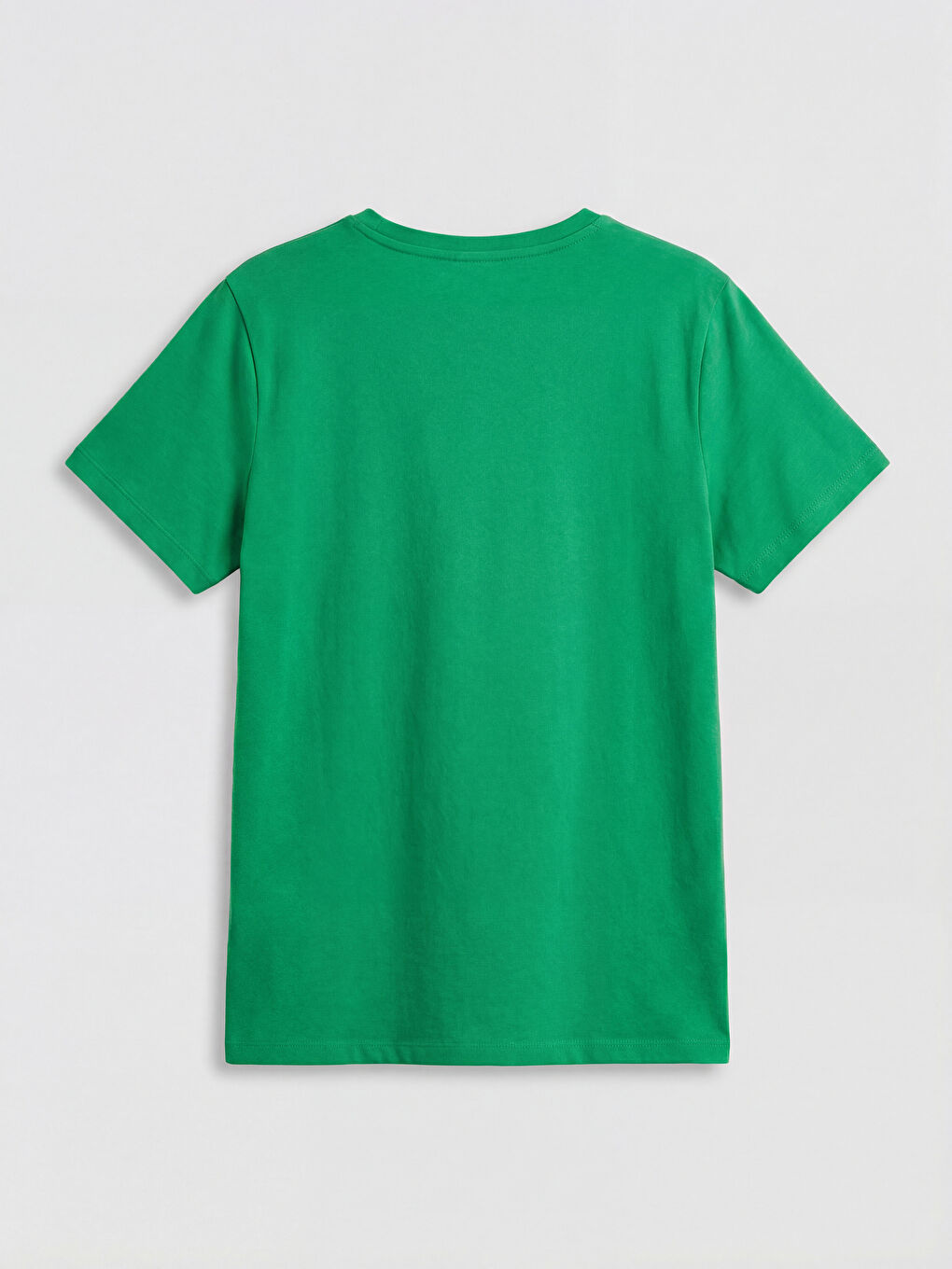 Yeşil V Yaka Kadın Tişört-5