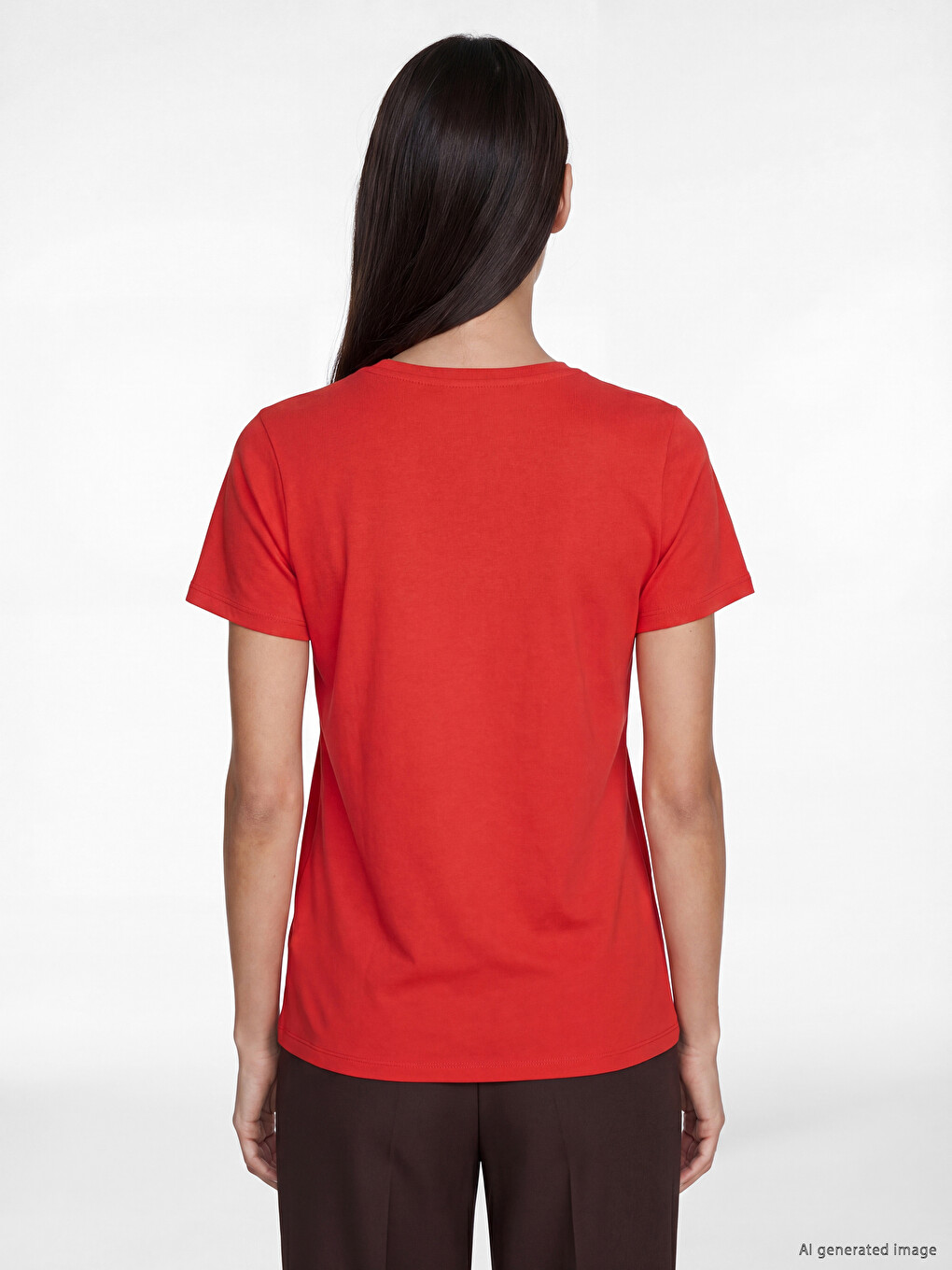 V Neck Women's T-shirt-6