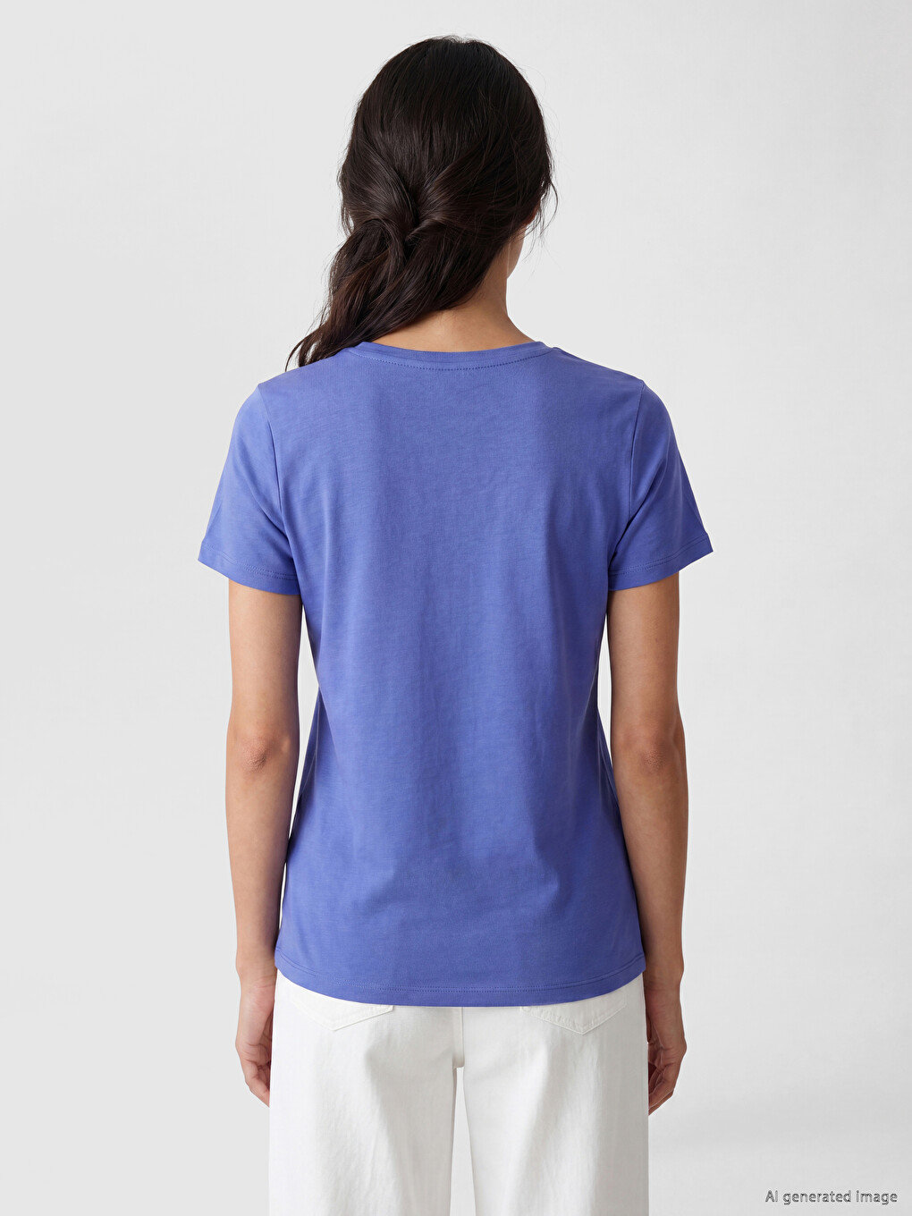 V Neck Women's T-shirt-3