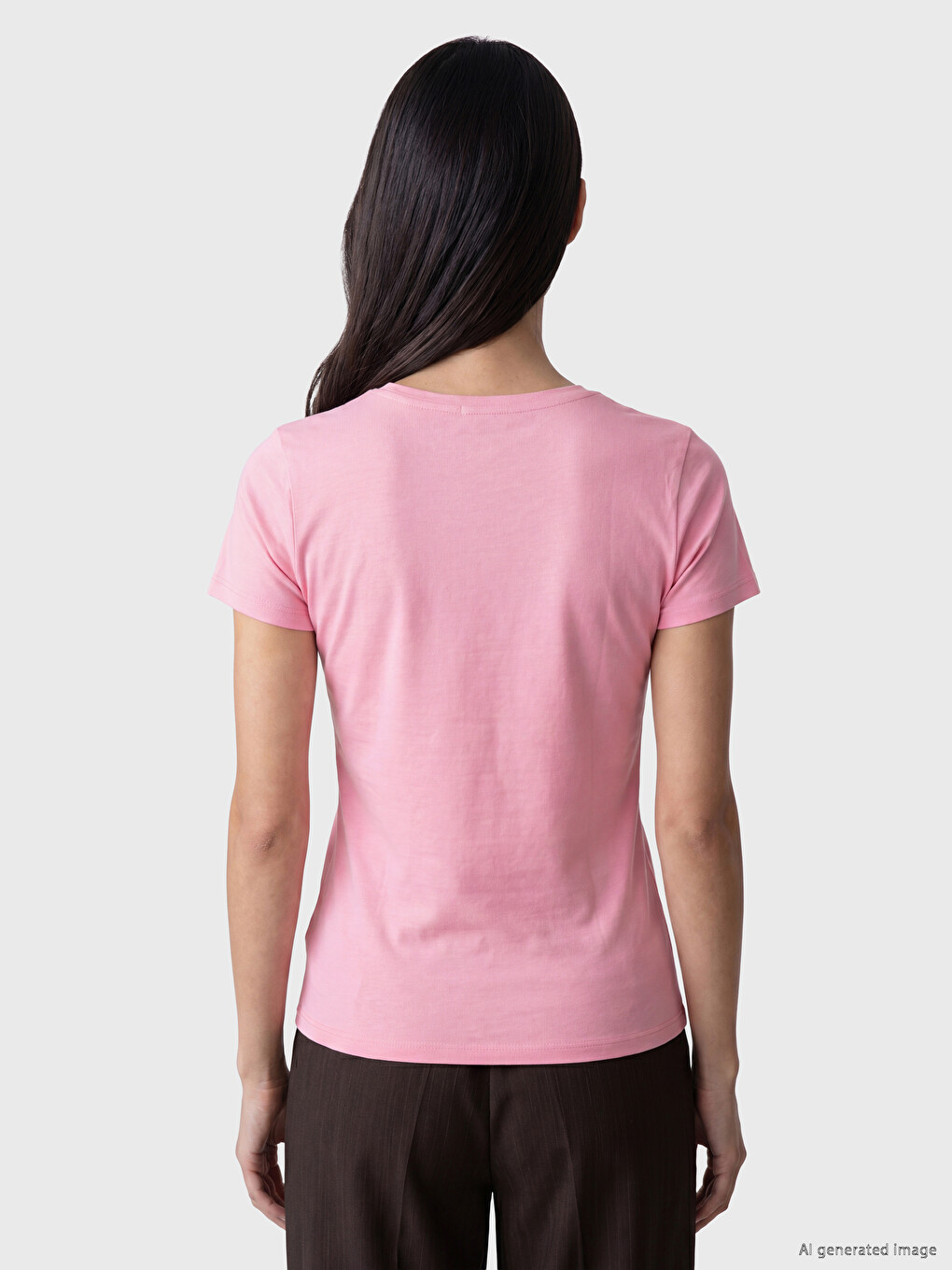 V Neck Women's T-shirt-3