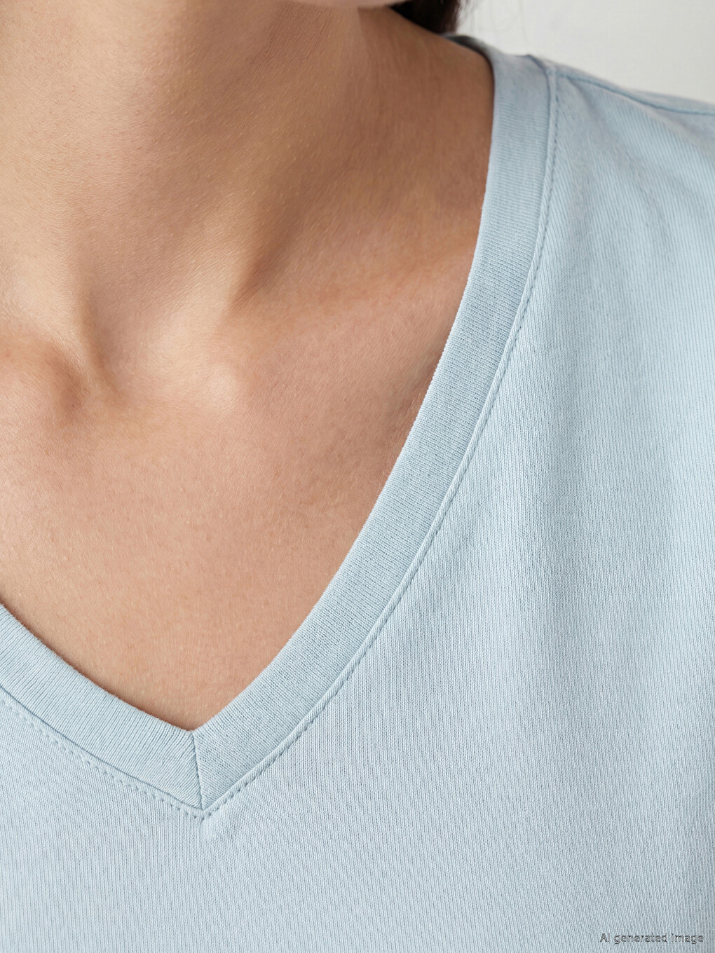 V Neck Women's T-shirt-2