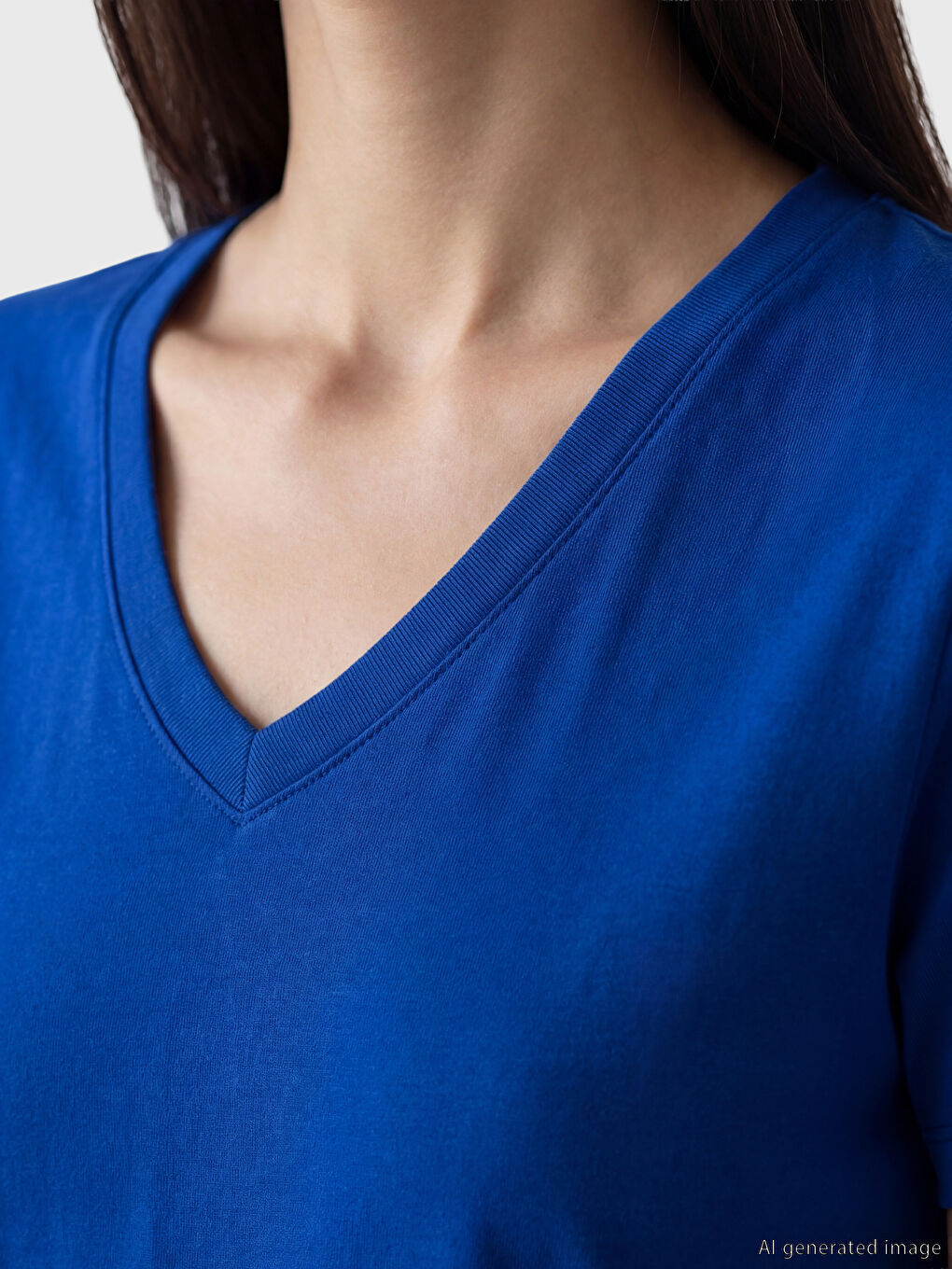 V Neck Women's T-Shirt-2