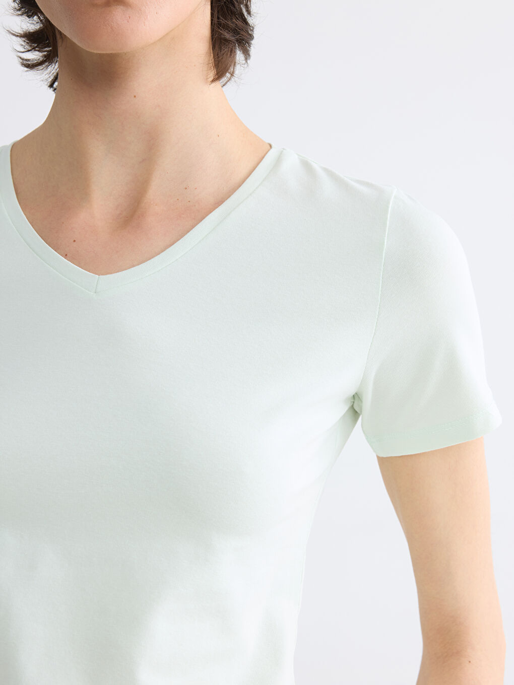 V Neck Women's T-Shirt-2