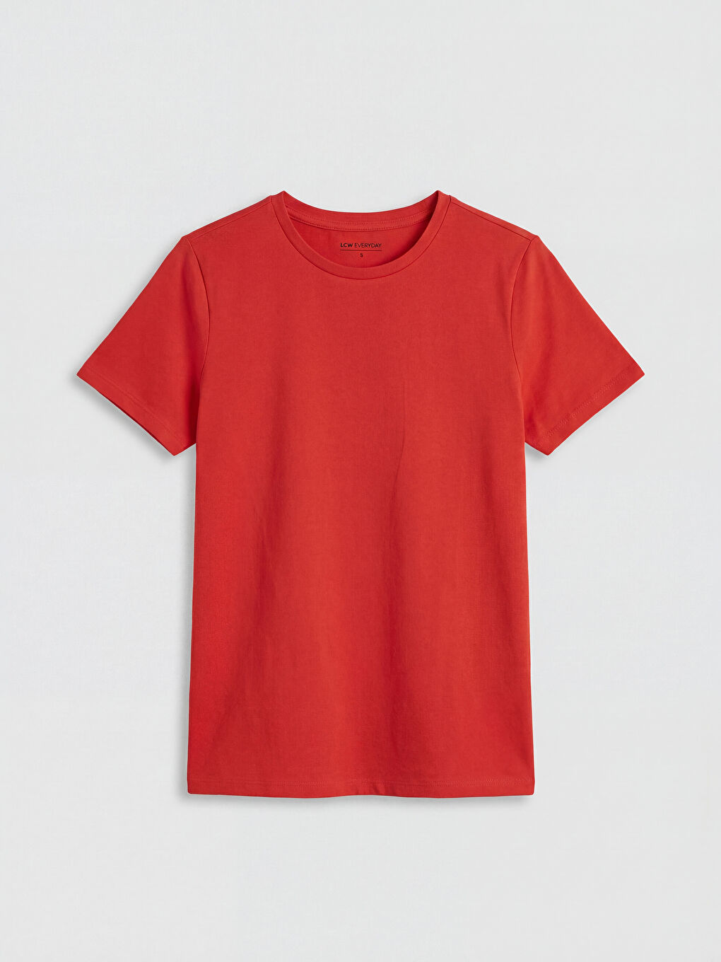 Kırmızı Bisiklet Yaka Kadın Tişört