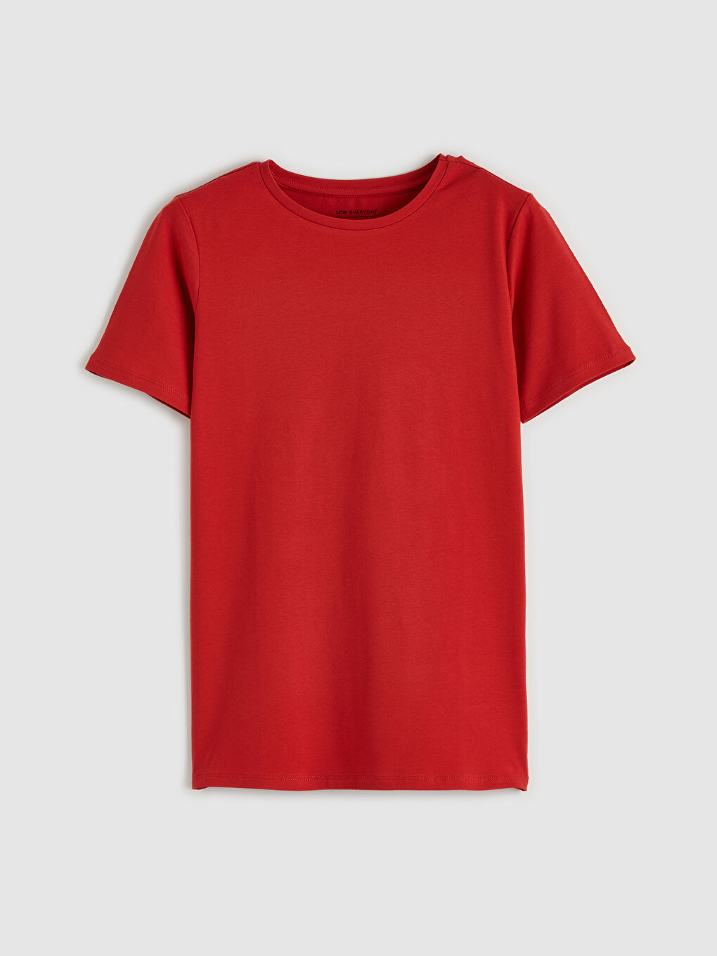 Kırmızı Bisiklet Yaka Kadın Tişört