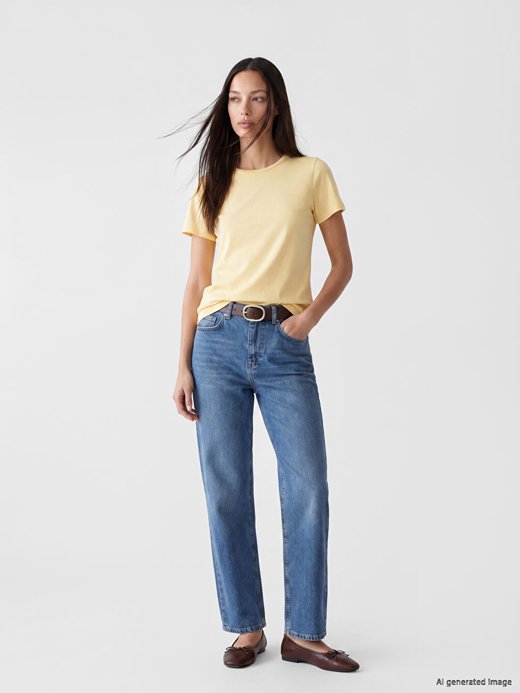 Crew Neck Women's T-Shirt-1