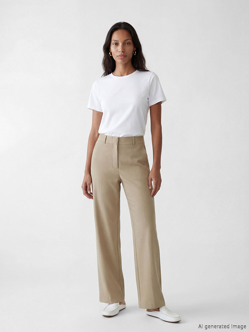 әйелдерге арналған дөңгелек жағалы футболка-1