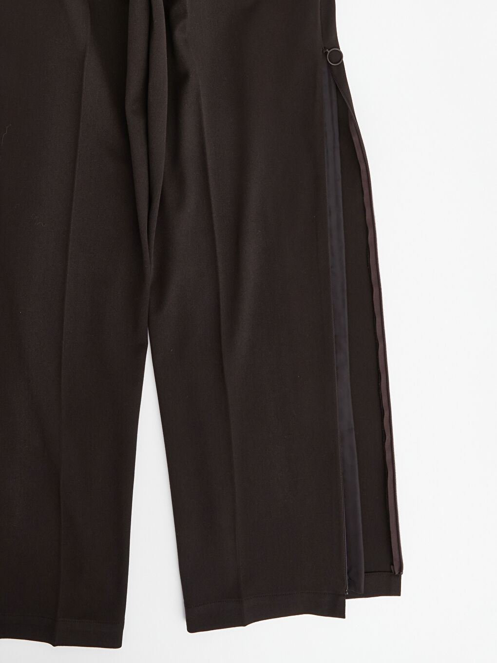 Kahverengi Kolay Giyilebilir Yanı Patlı ve Paçası Fermuarlı Erkek Pantolon-5