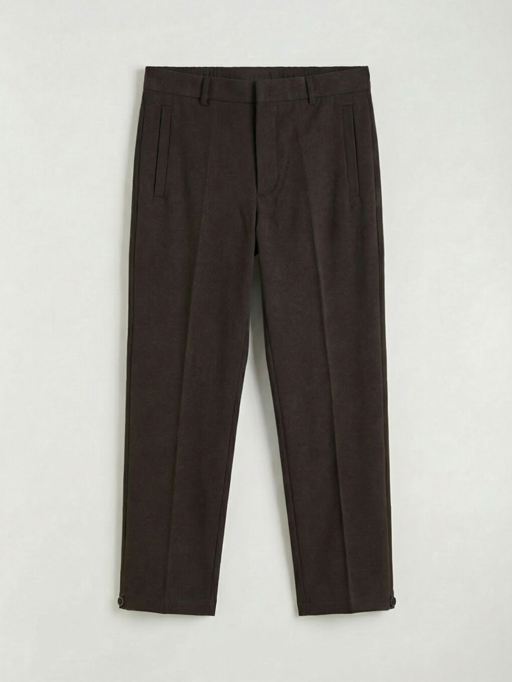 Kahverengi Standart Kalıp Erkek Pantolon