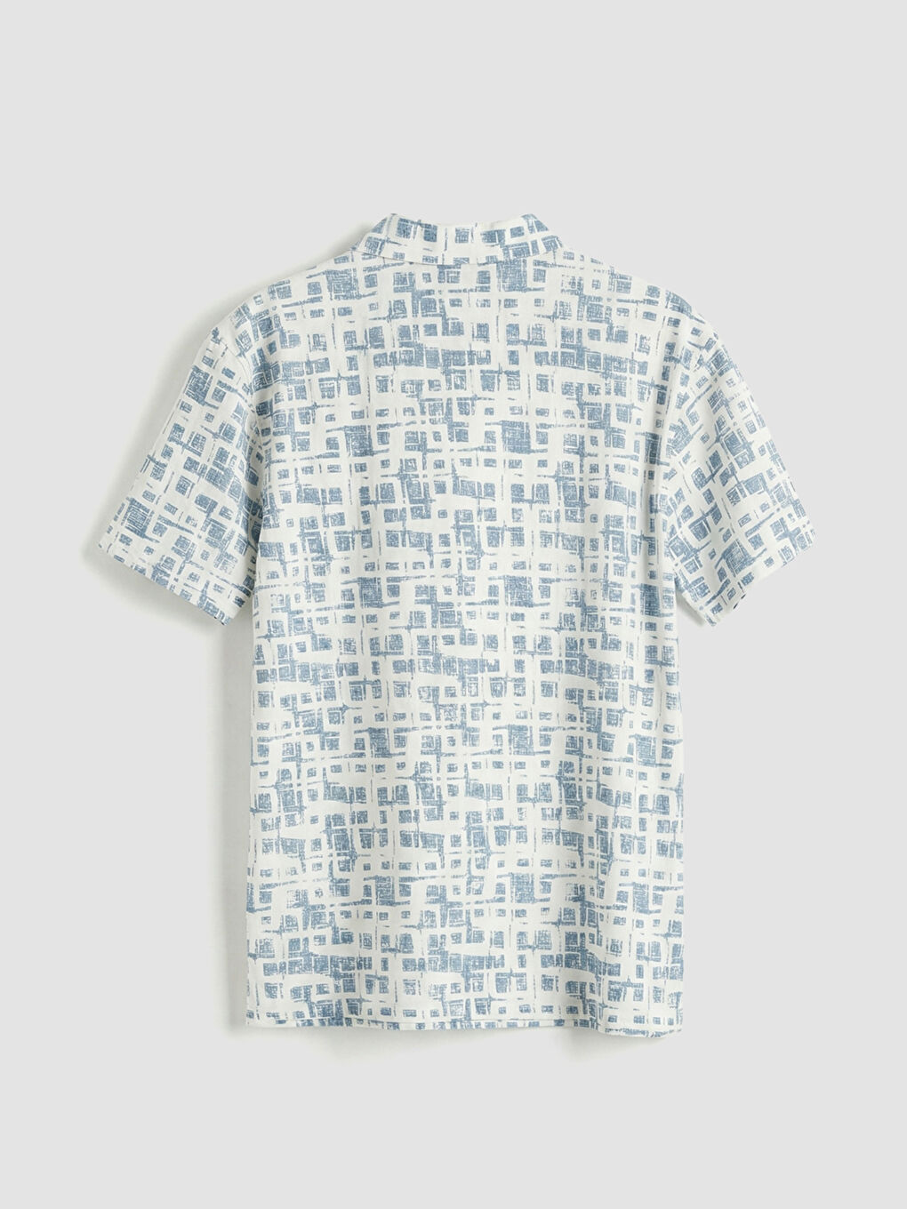 Beyaz Polo Yaka Desenli Pike Erkek Tişört-5