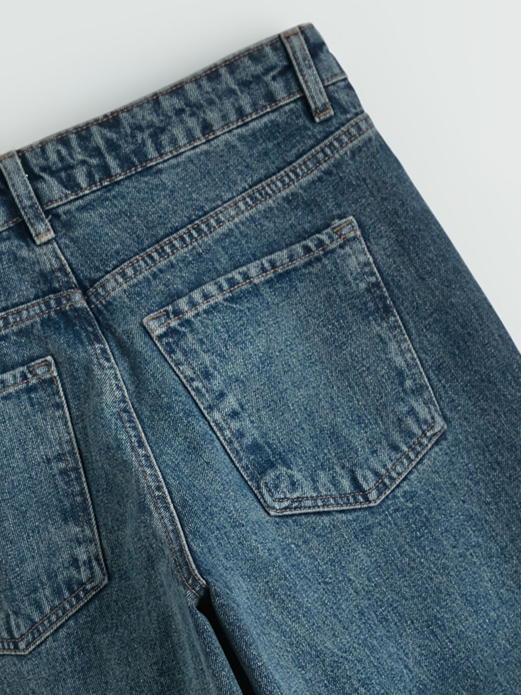 İndigo Wideleg Kadın Jean Pantolon	-8