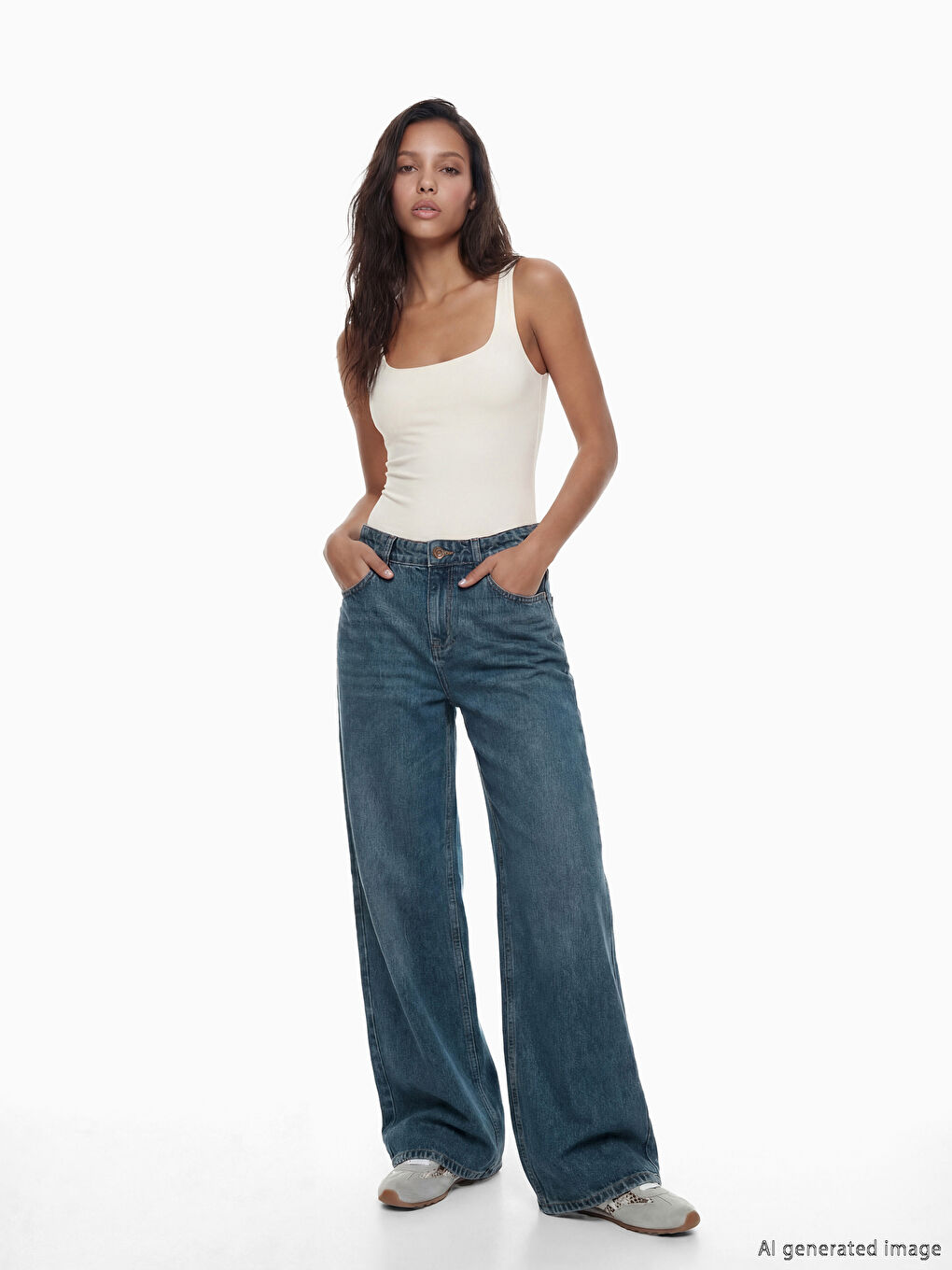 Ženske farmerke širokih nogavica-1