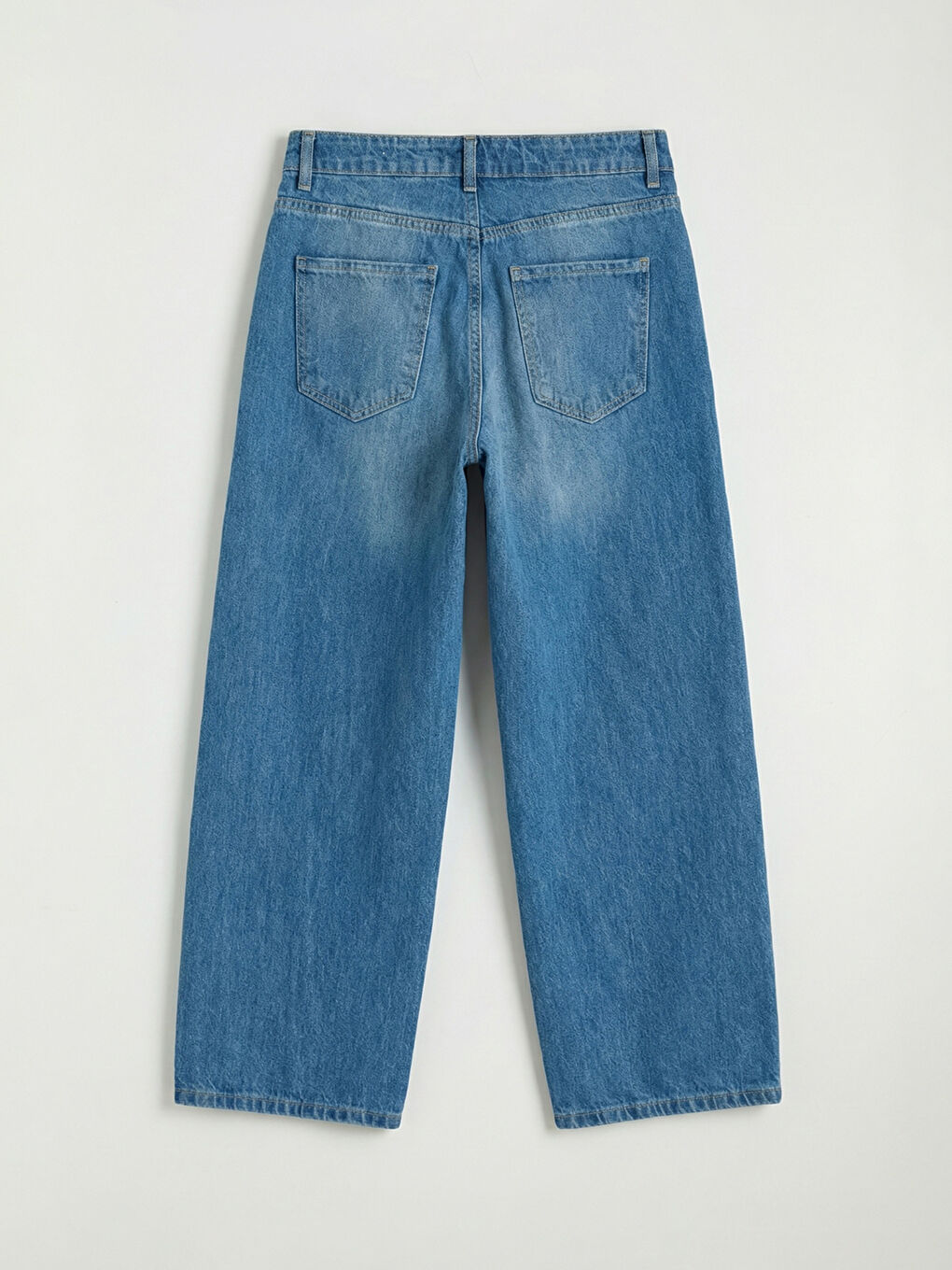 İndigo Barrel Fit Kadın Jean Pantolon	-5