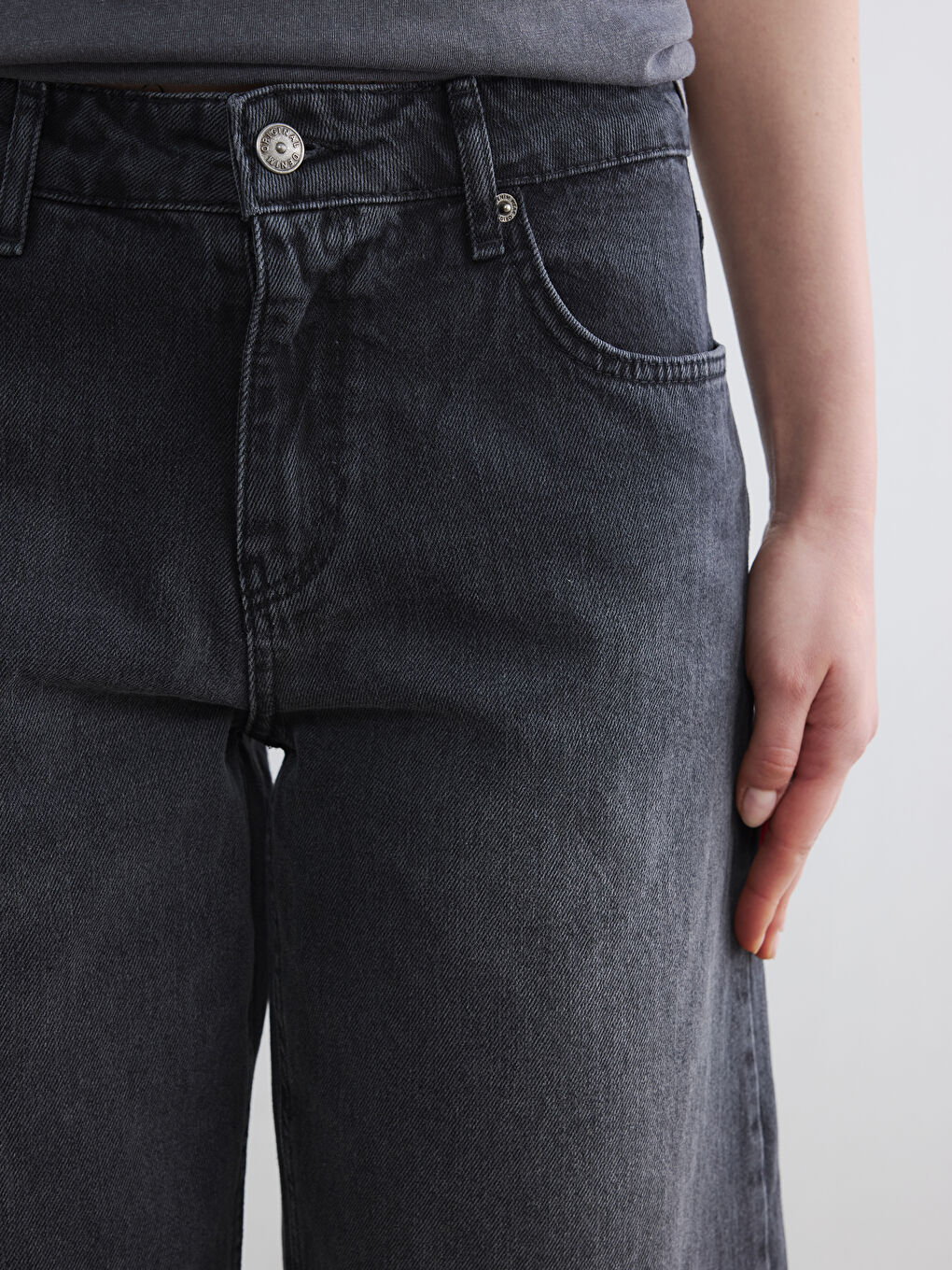 Barrel Fit Kadın Jean Pantolon-2