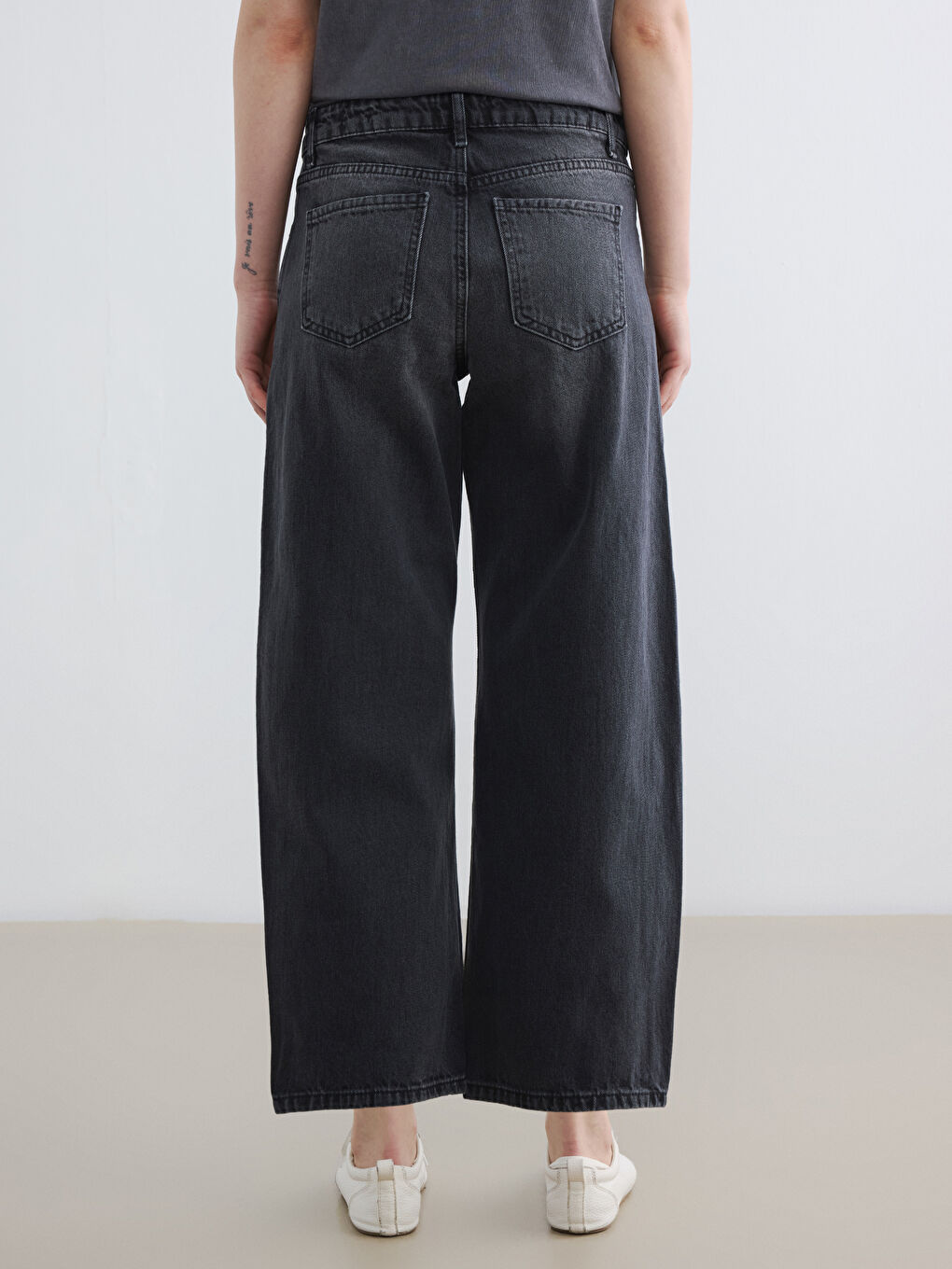 Barrel Fit Kadın Jean Pantolon-3